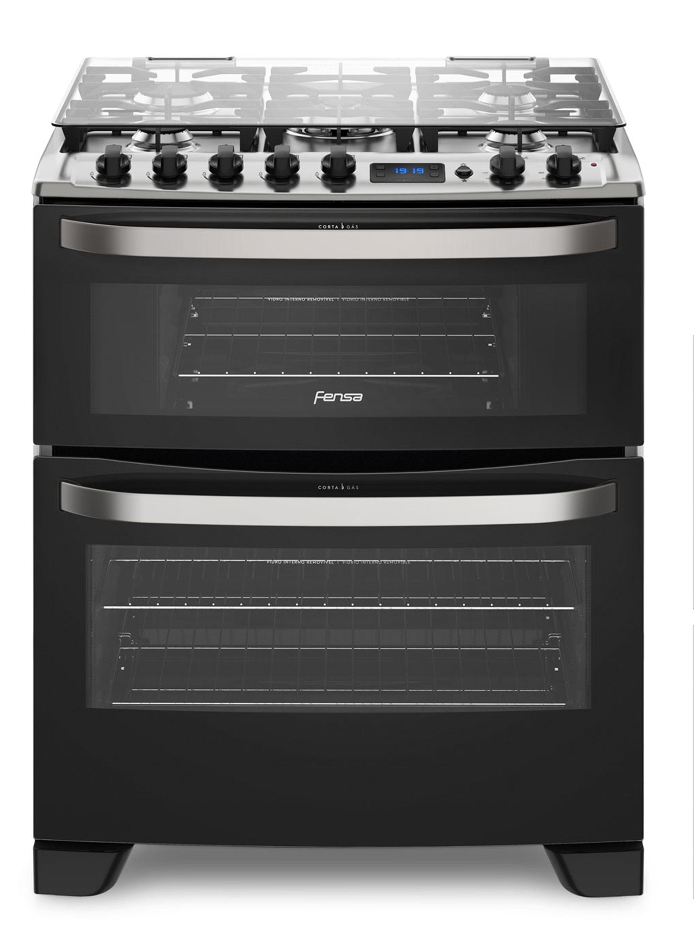 Cocina a Gas 5 Quemadores 76DBT Negro-0
