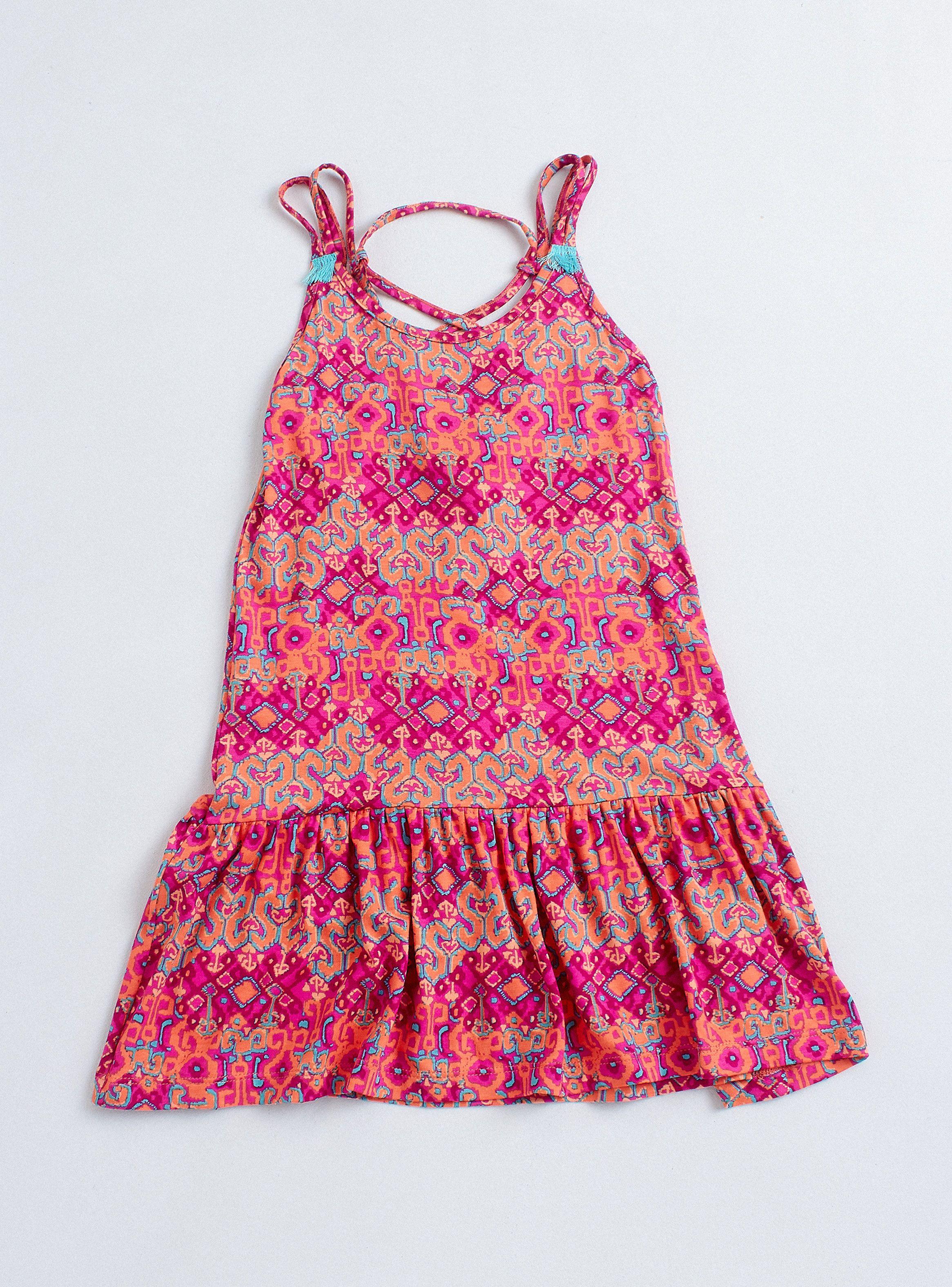 Vestido Punto Lace Up Niña-1