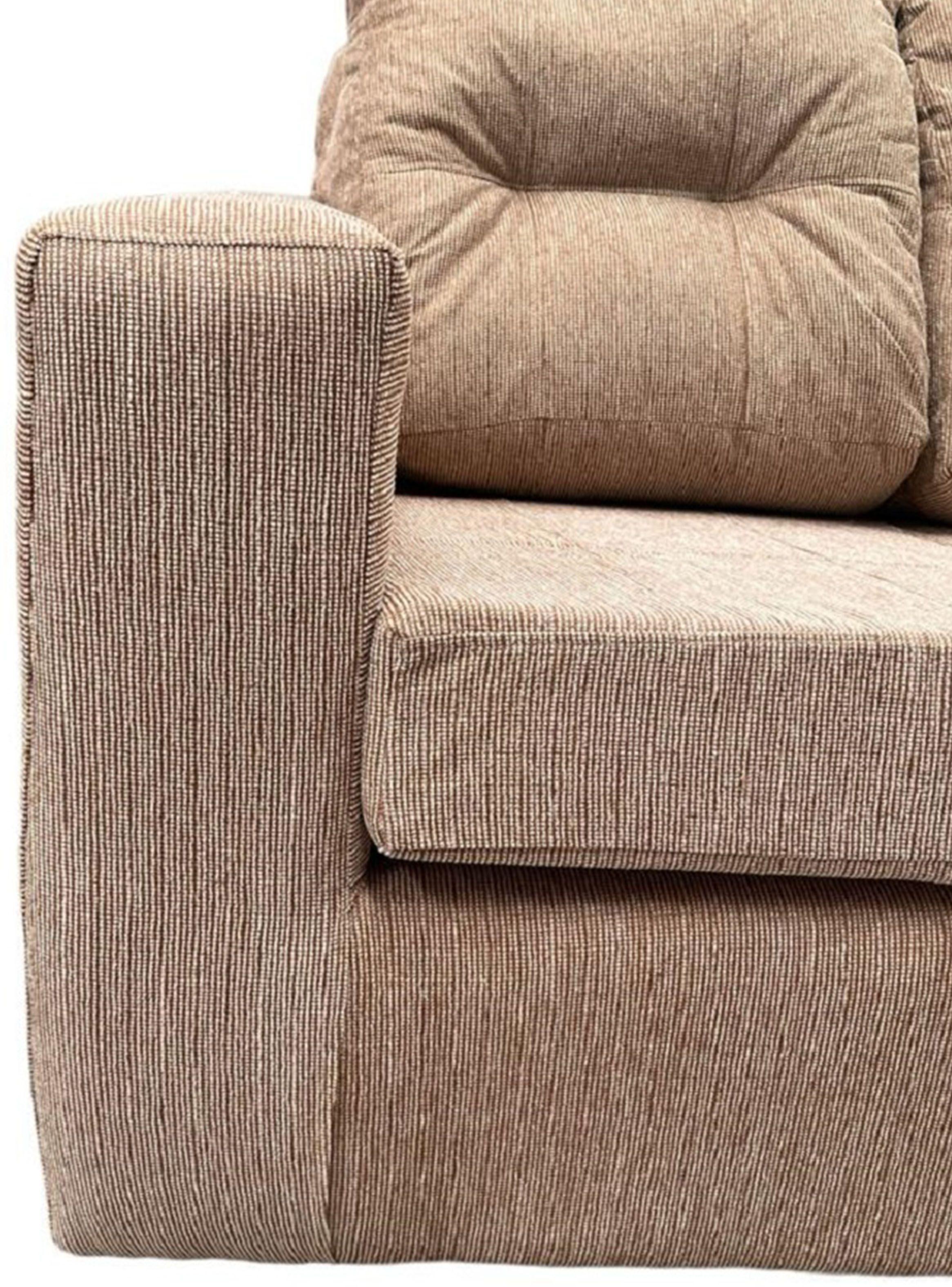 Sofá Nize 3 Cuerpos Tela + 2 Poufs-4