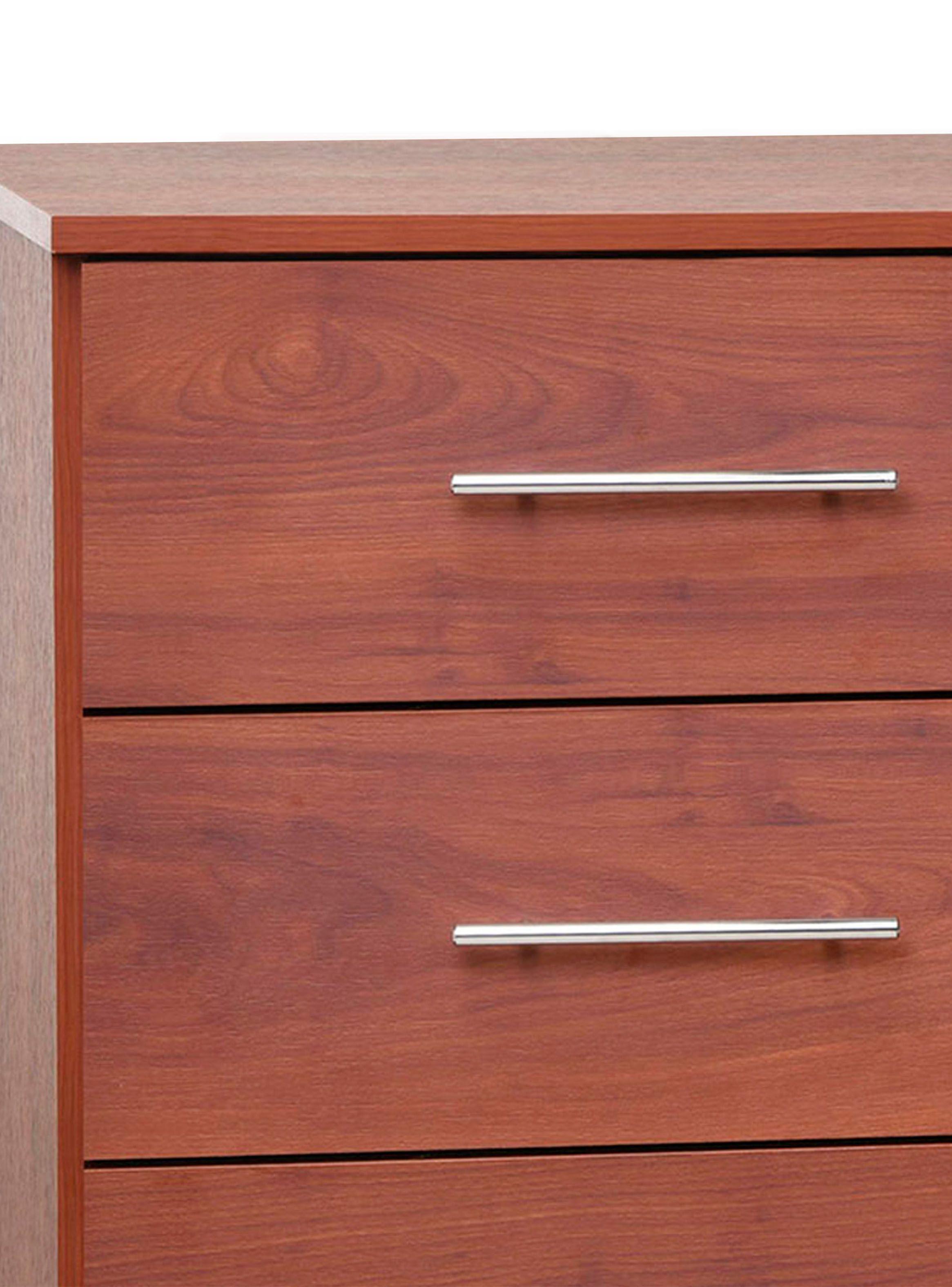 Cómoda 4 Cajones 1 Puerta Cerezo-2
