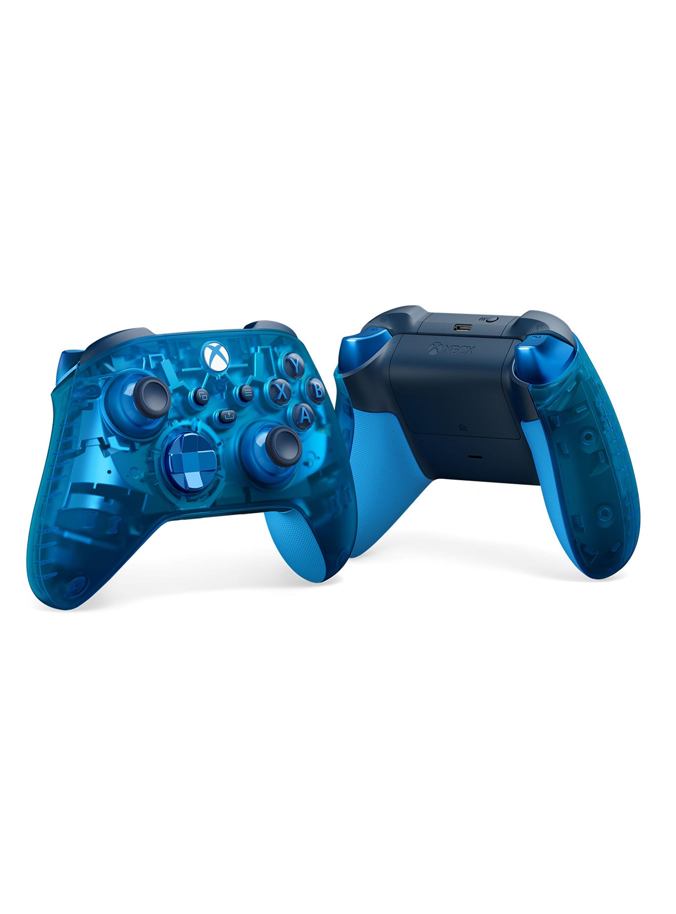 Control Xbox Azul Transparente-1