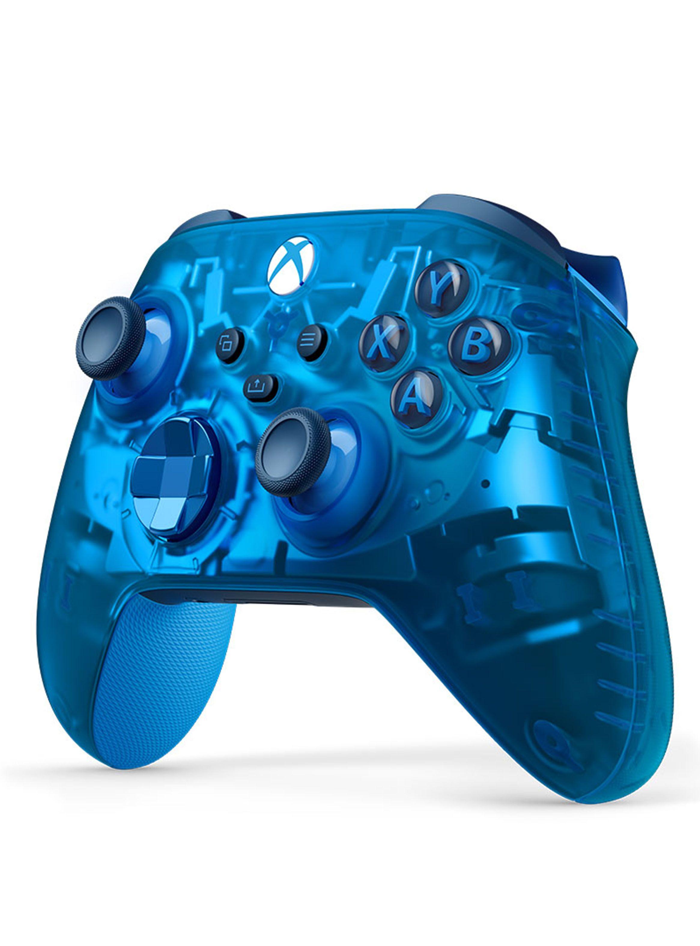 Control Xbox Azul Transparente-2