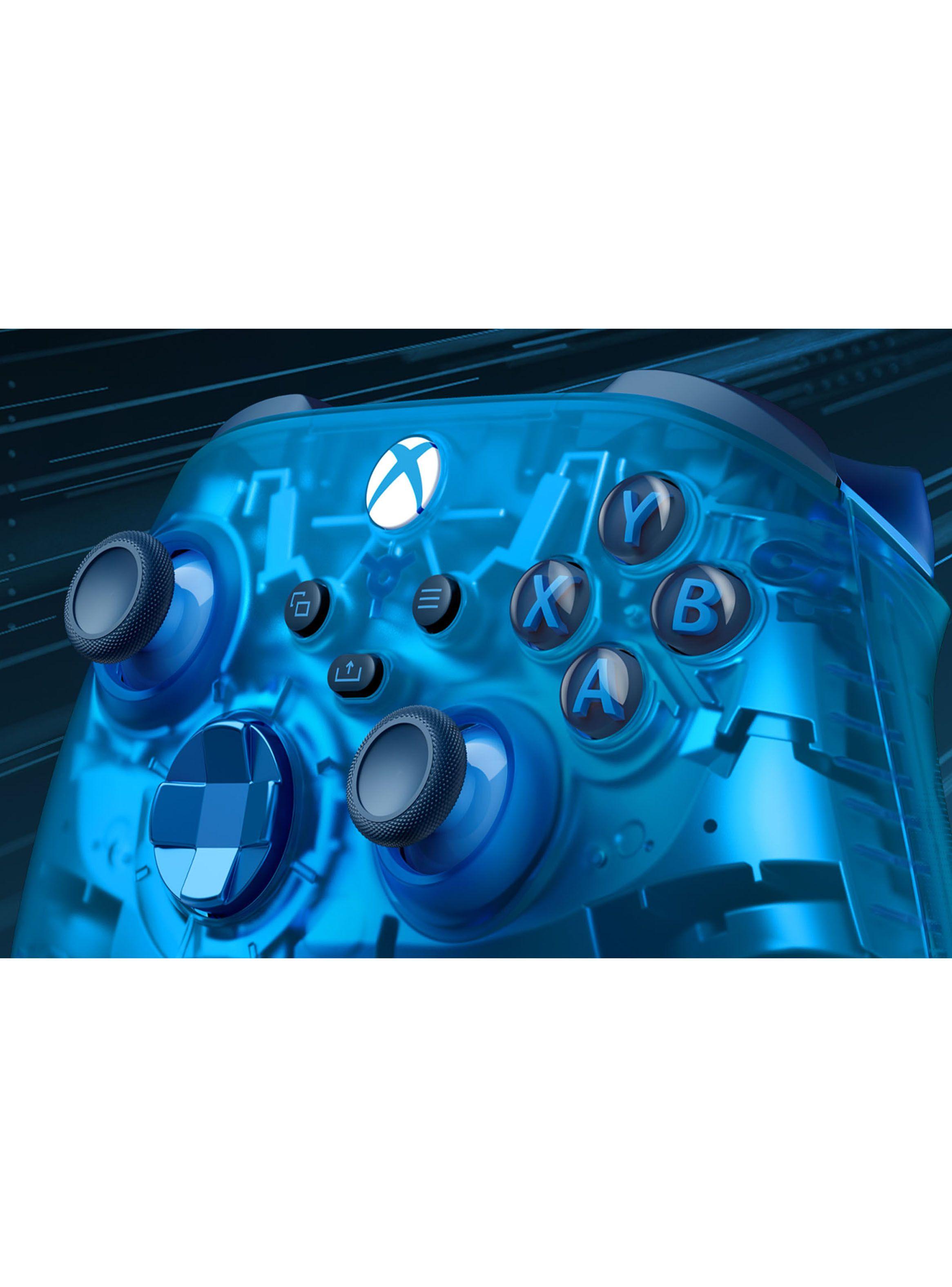 Control Xbox Azul Transparente-3