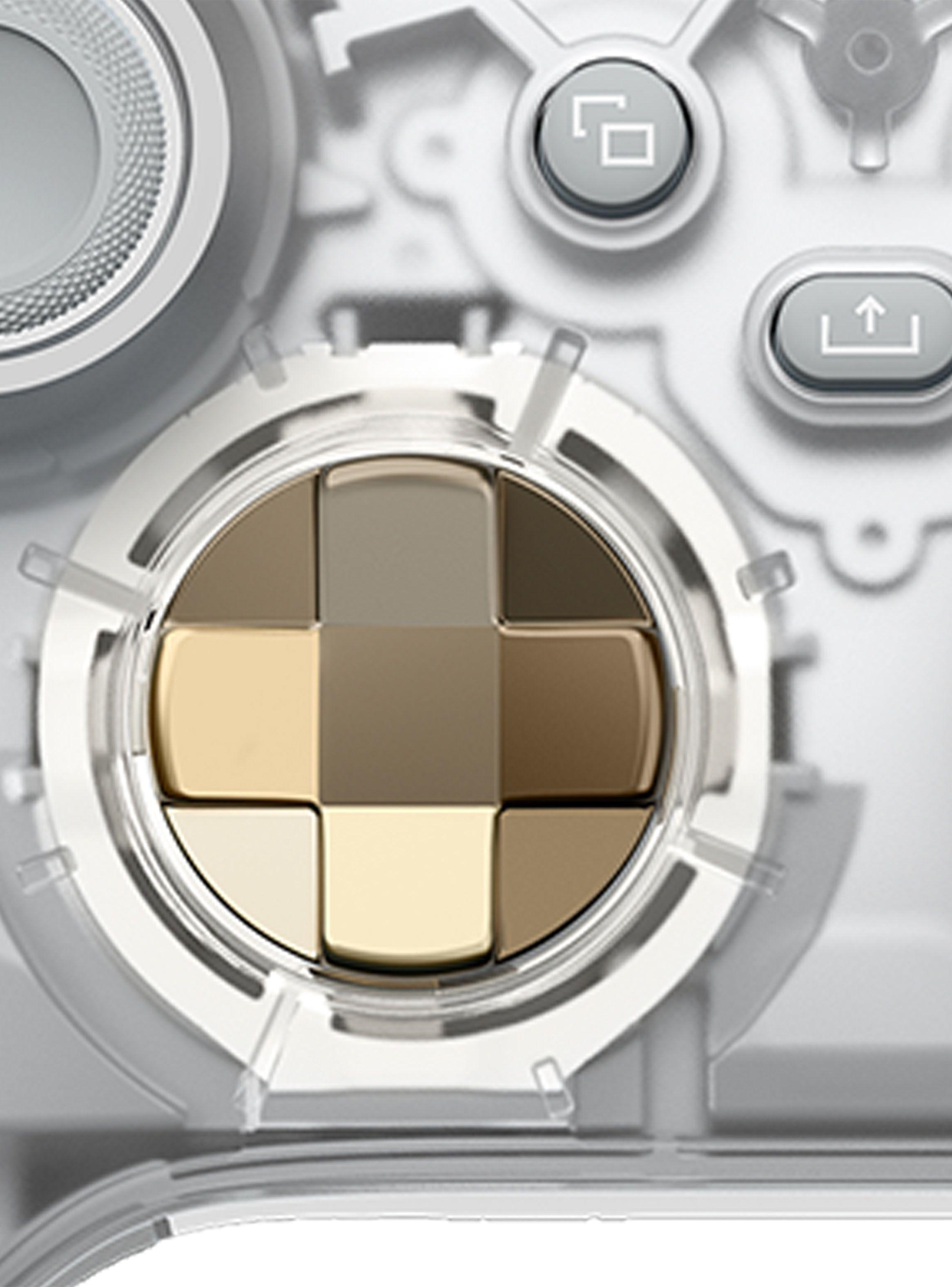 Control Xbox Gris Transparente con Dorado-4