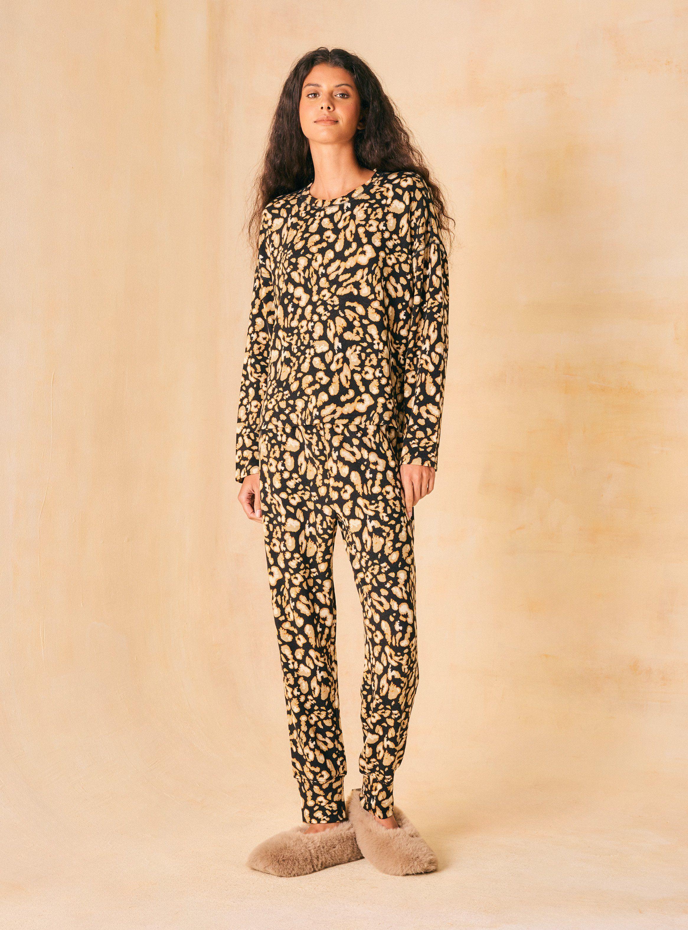 Pijama Tipo Buzo Full Estampado Animal Print Fondo-4