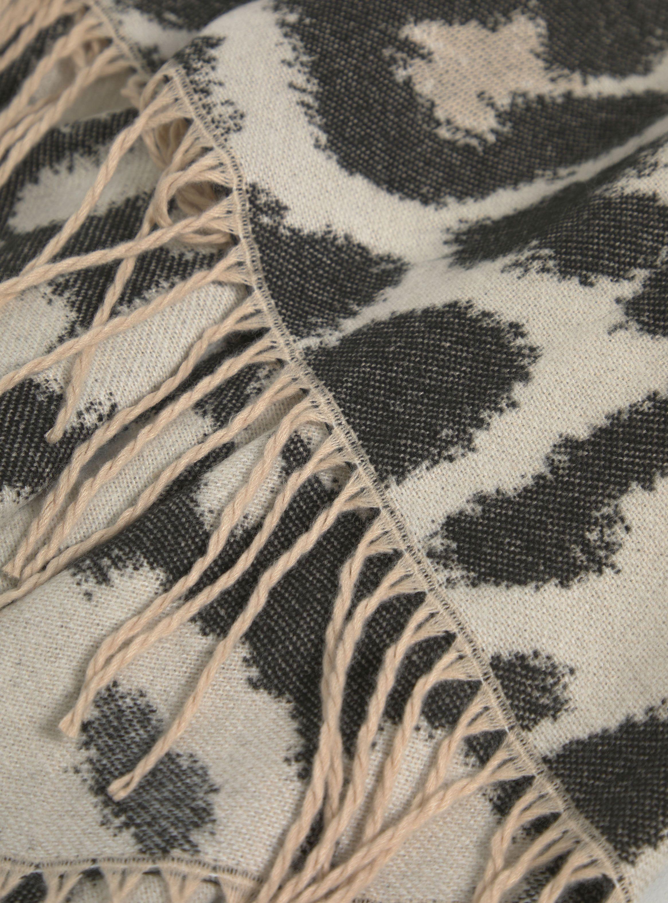 Chal Ruana Flecos Animal Print-3