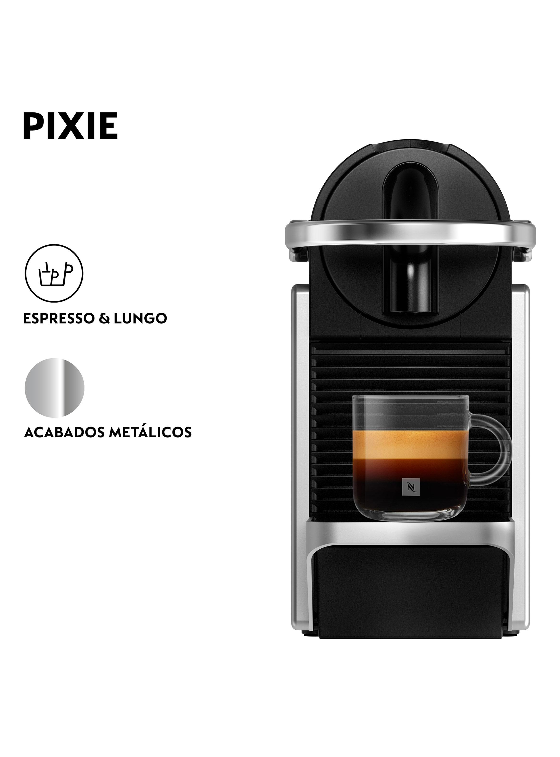 Cafetera de Cápsulas Pixie Silver + Espumador de Leche-2