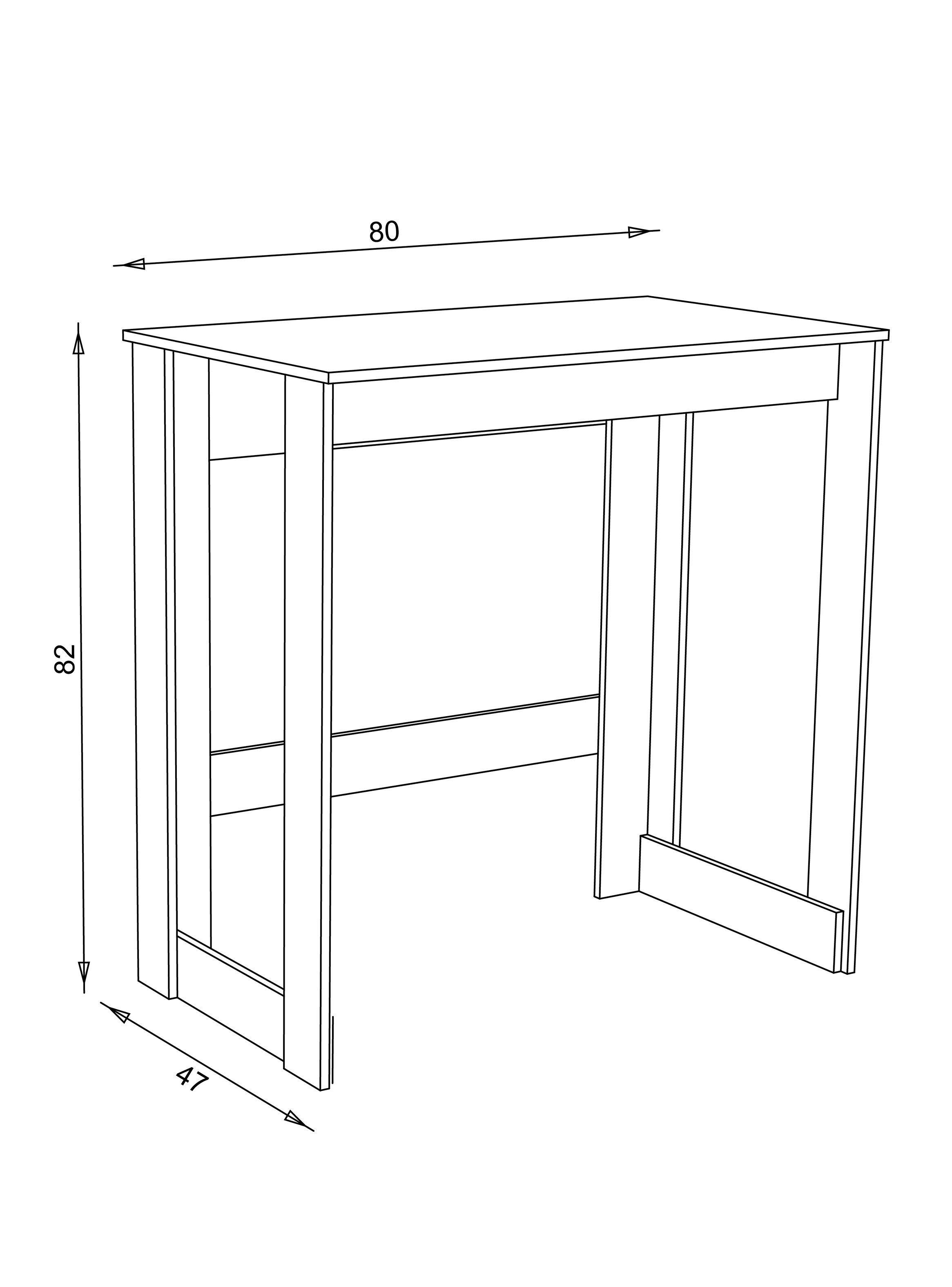 Escritorio Básico Chocolate-1