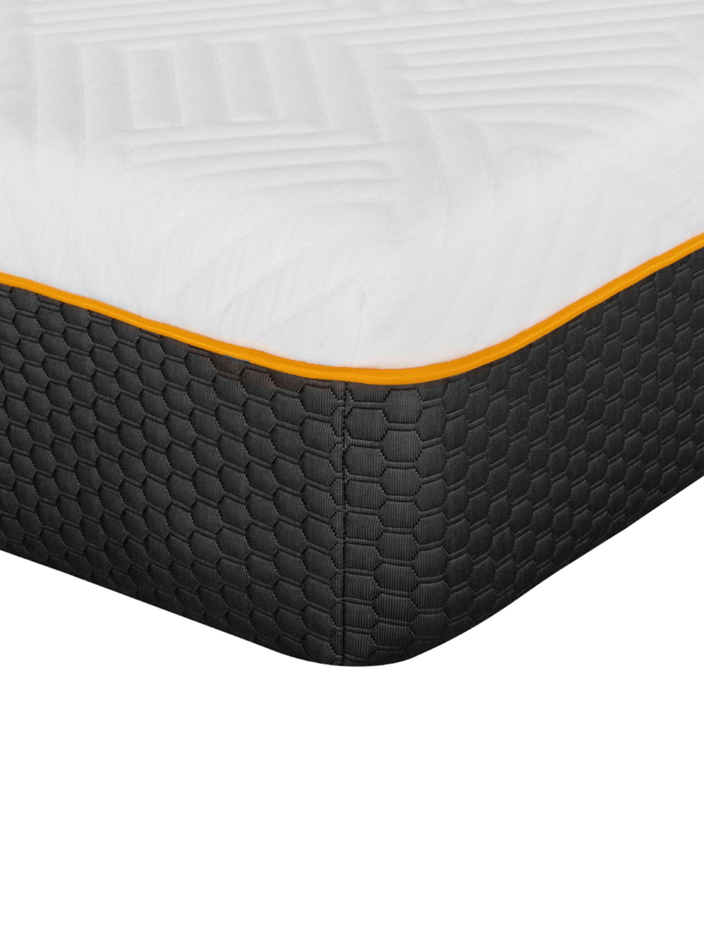 Cama Europea Sport Visco 2 Plazas Base Dividida + Respaldo Design Grafito + Veladores Rover-3