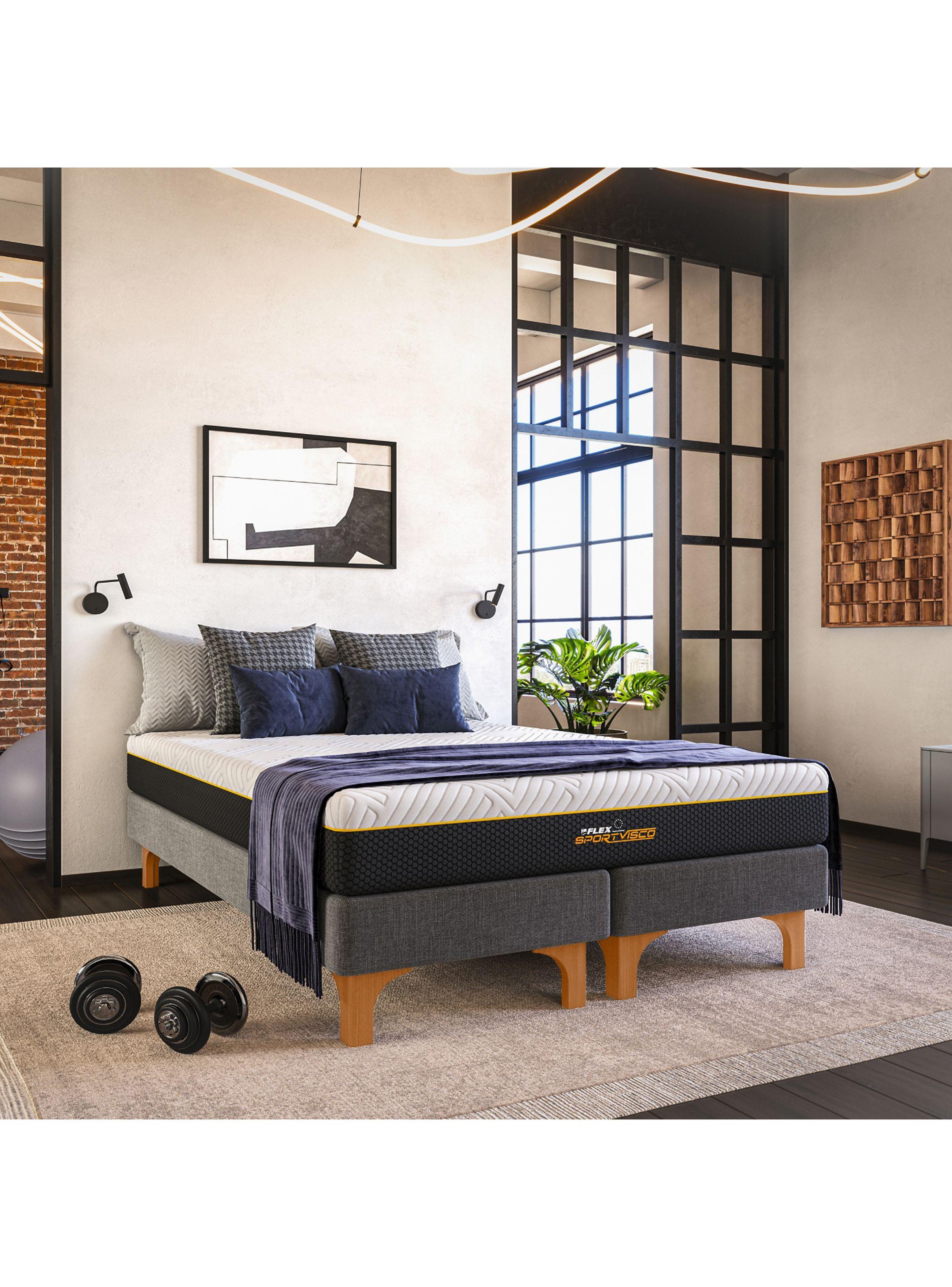 Cama Europea Sport Visco 1.5 Plazas Box-5