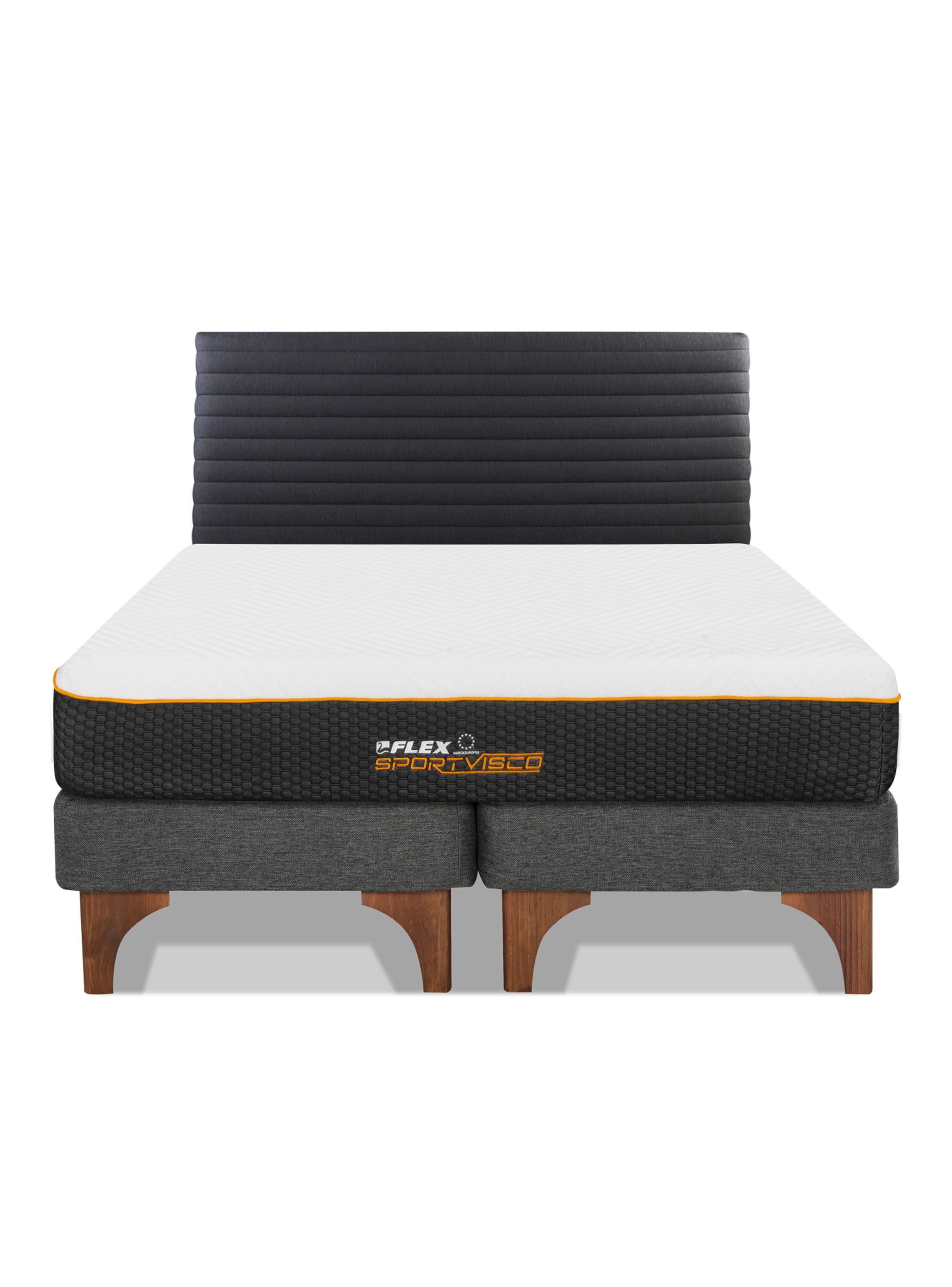 Cama Europea Sport Visco King + Respaldo Modern-2