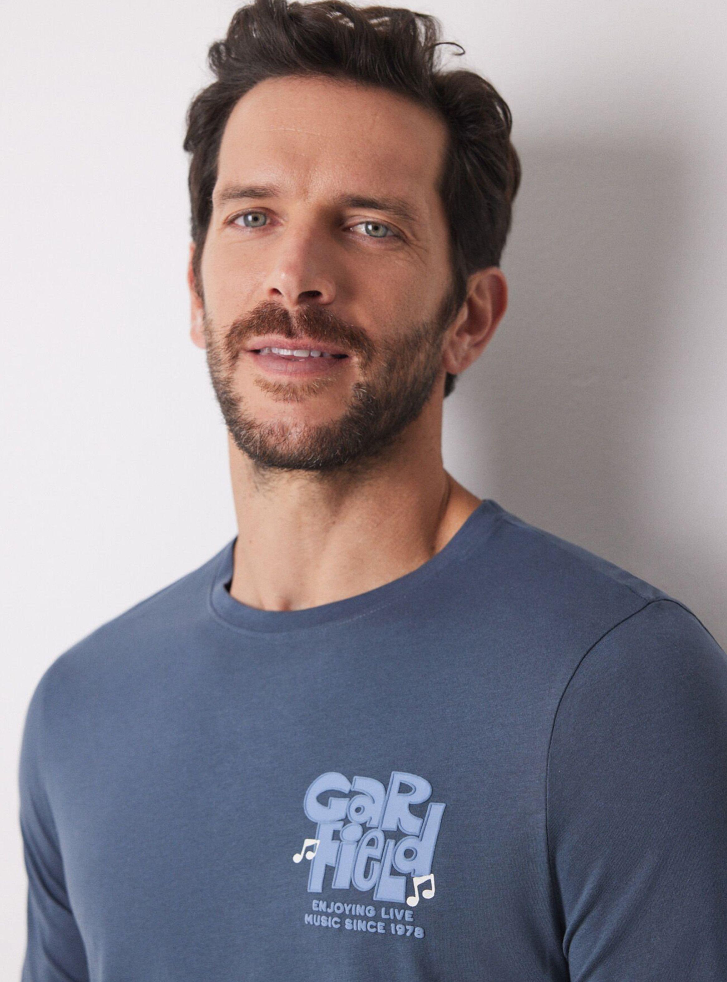 Pijama Largo Algodón Garfield-3