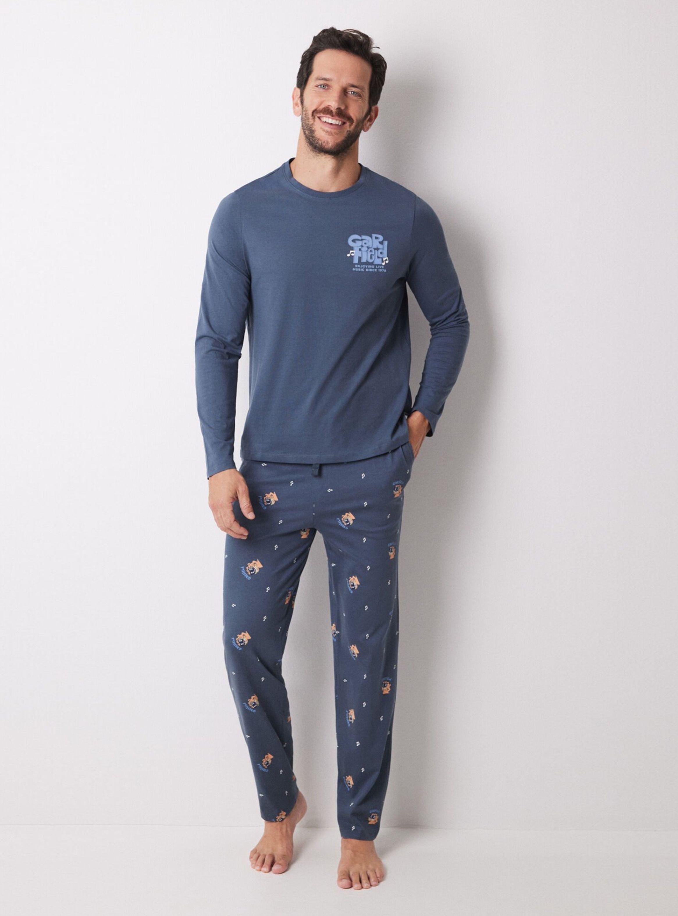 Pijama Largo Algodón Garfield-0