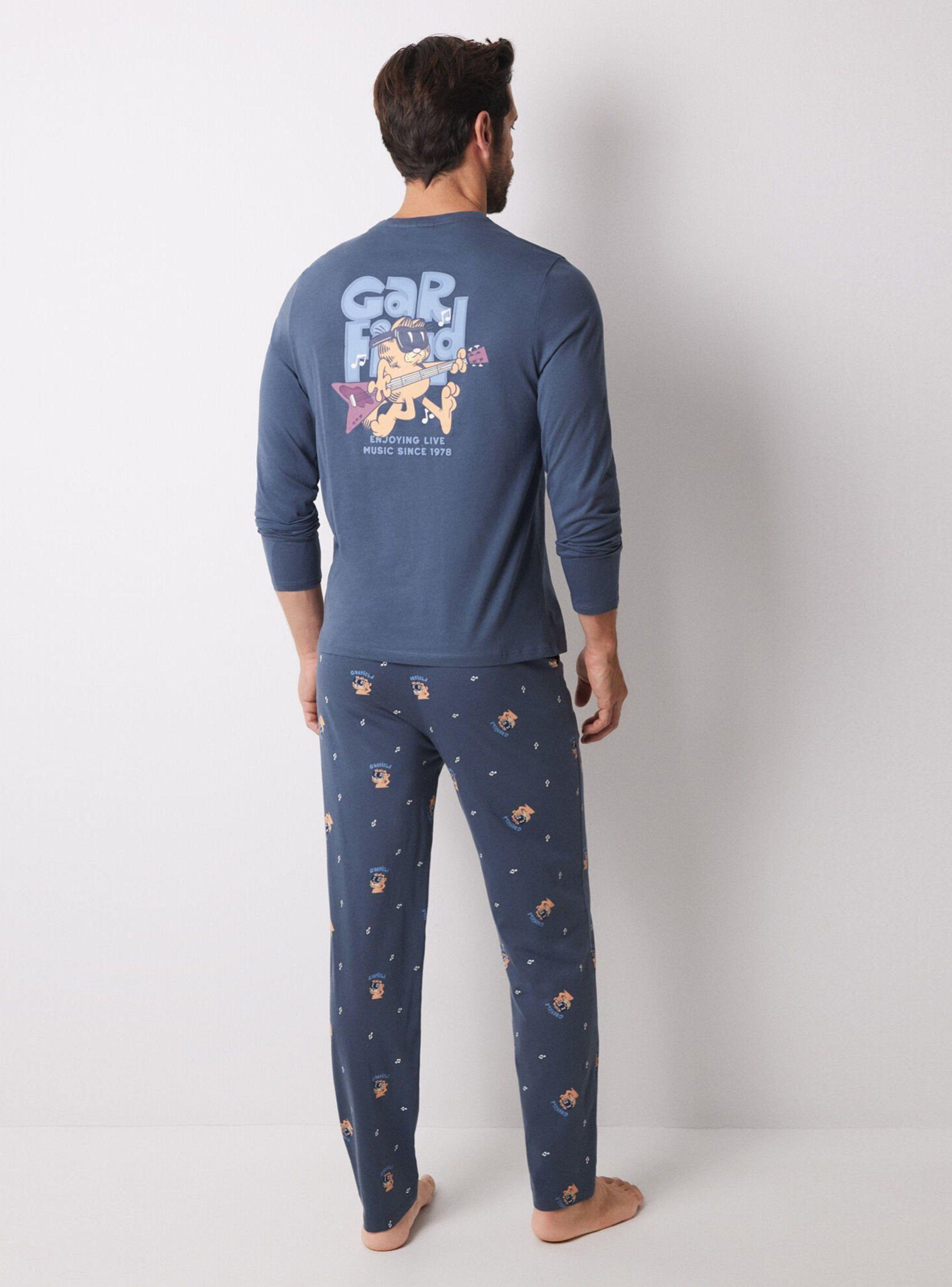 Pijama Largo Algodón Garfield-1