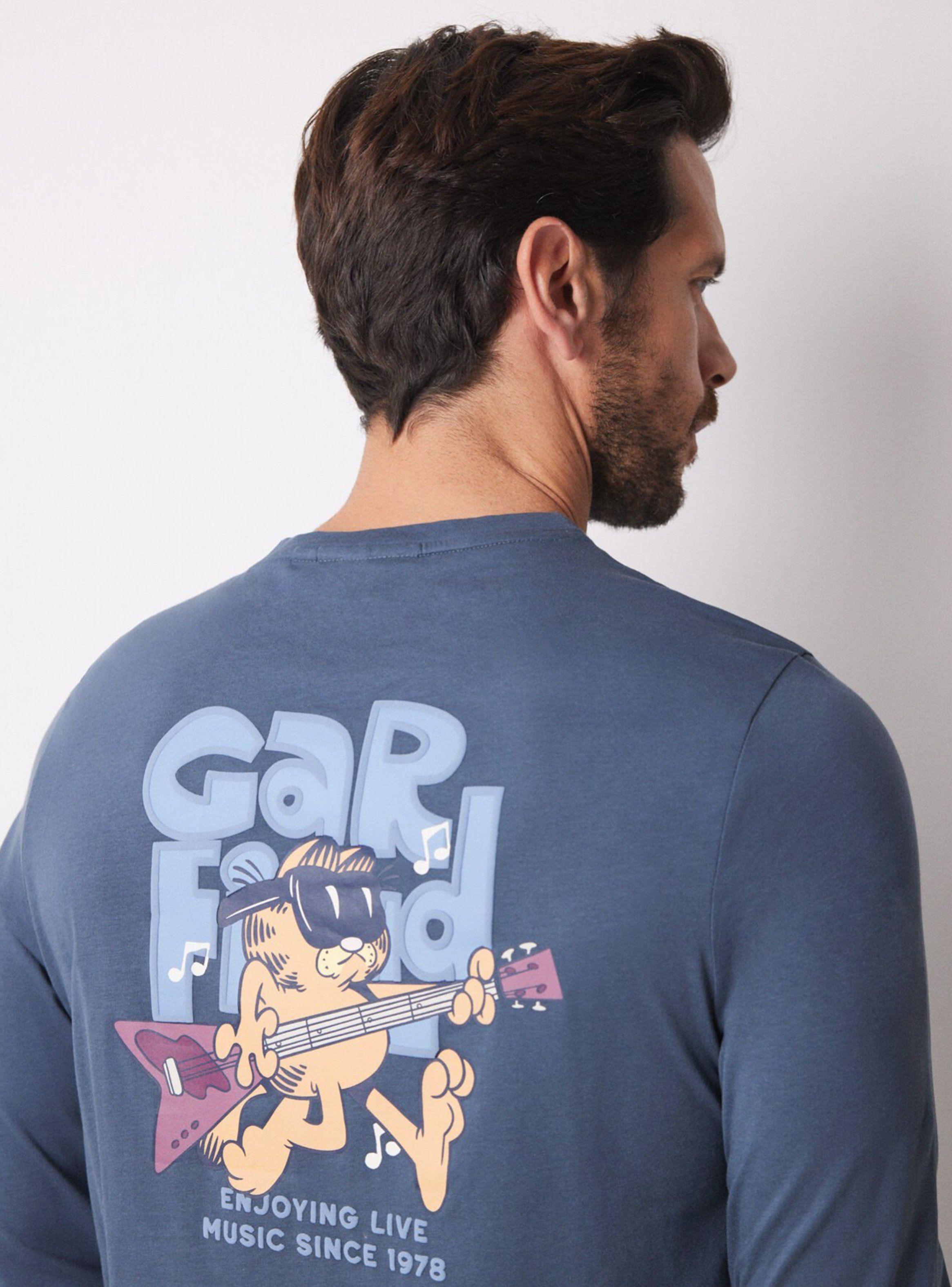 Pijama Largo Algodón Garfield-4