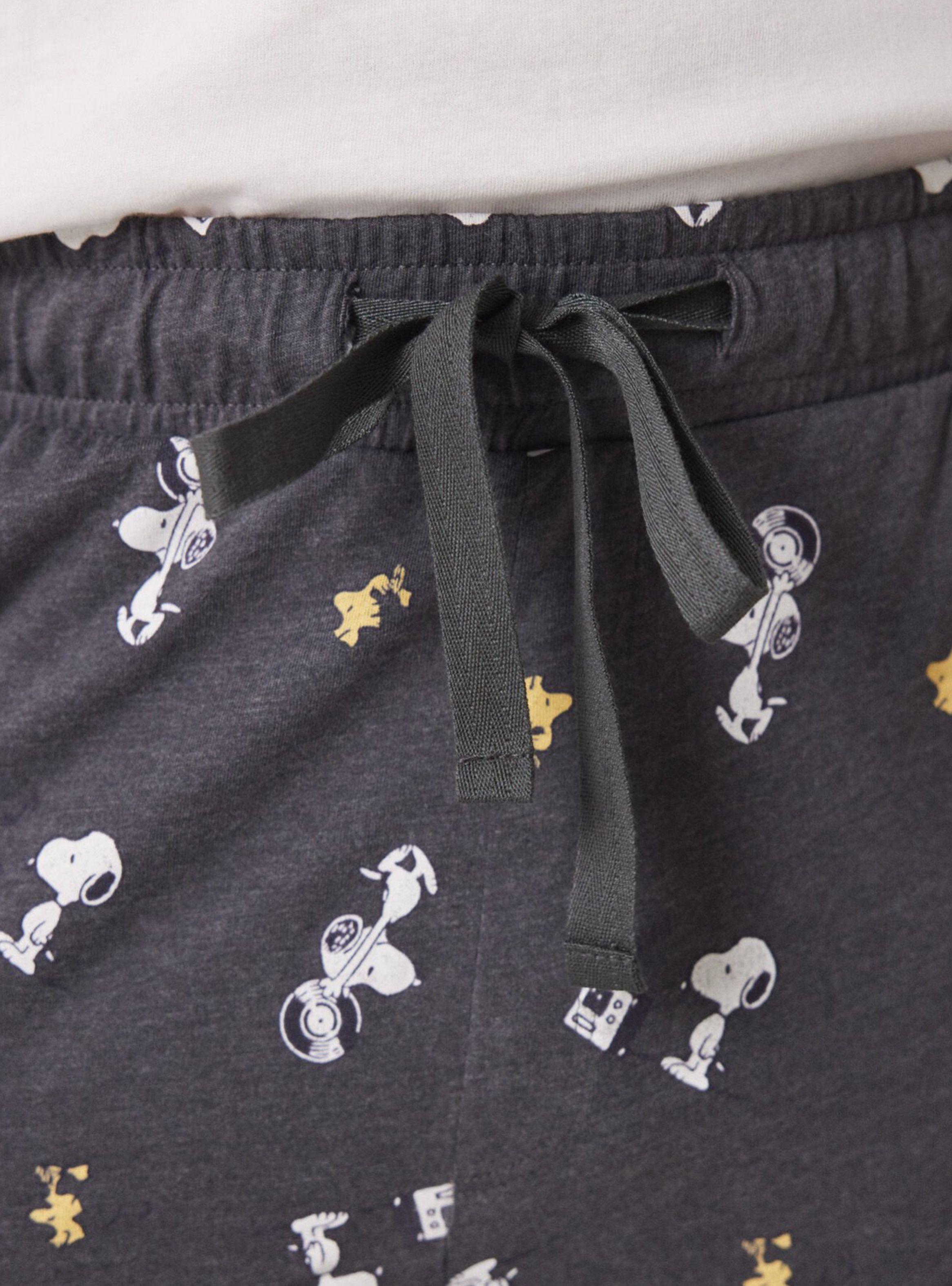 Pijama Largo Algodón Snoopy Estampado Color-4