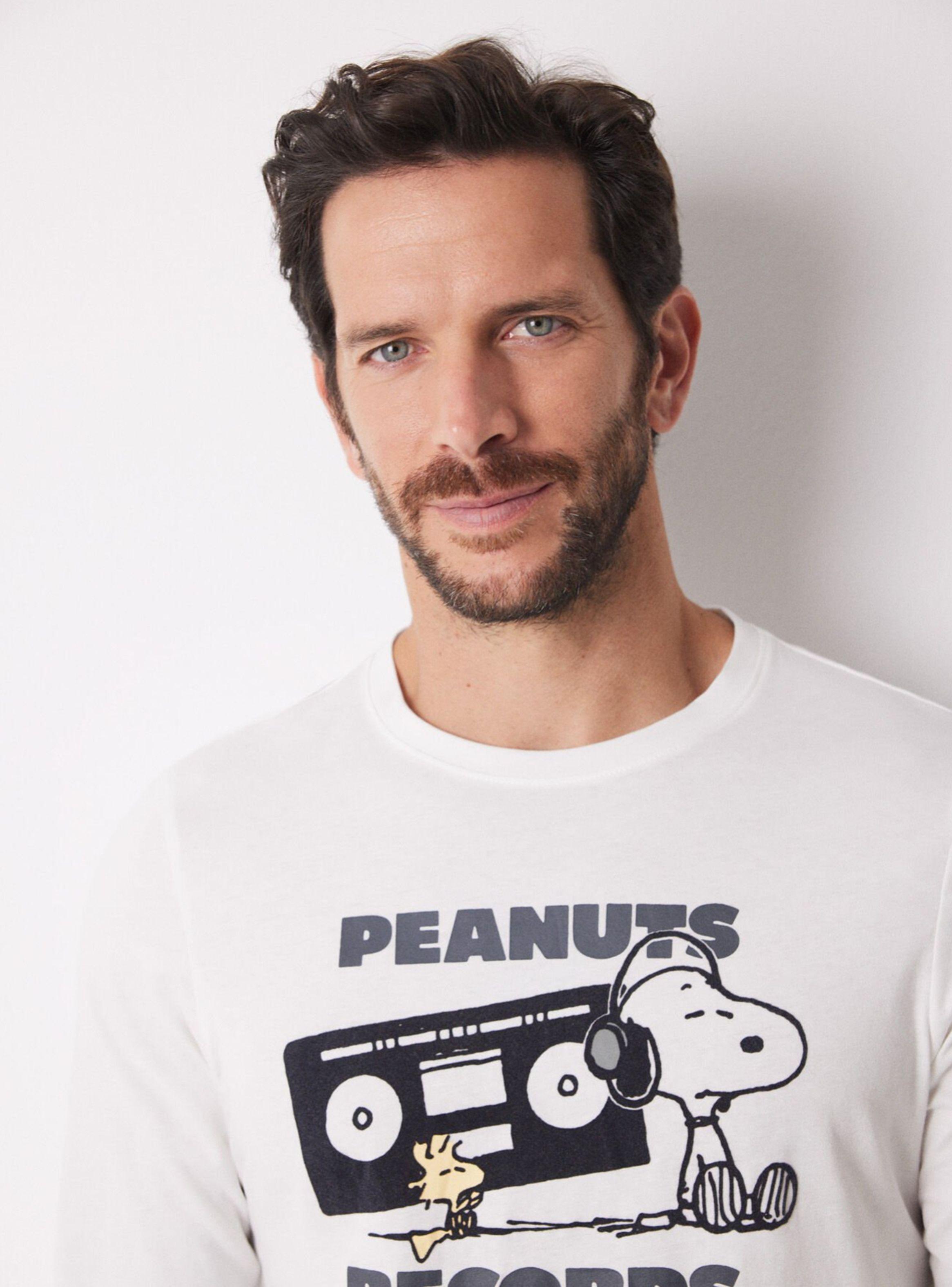 Pijama Largo Algodón Snoopy Estampado Color-2