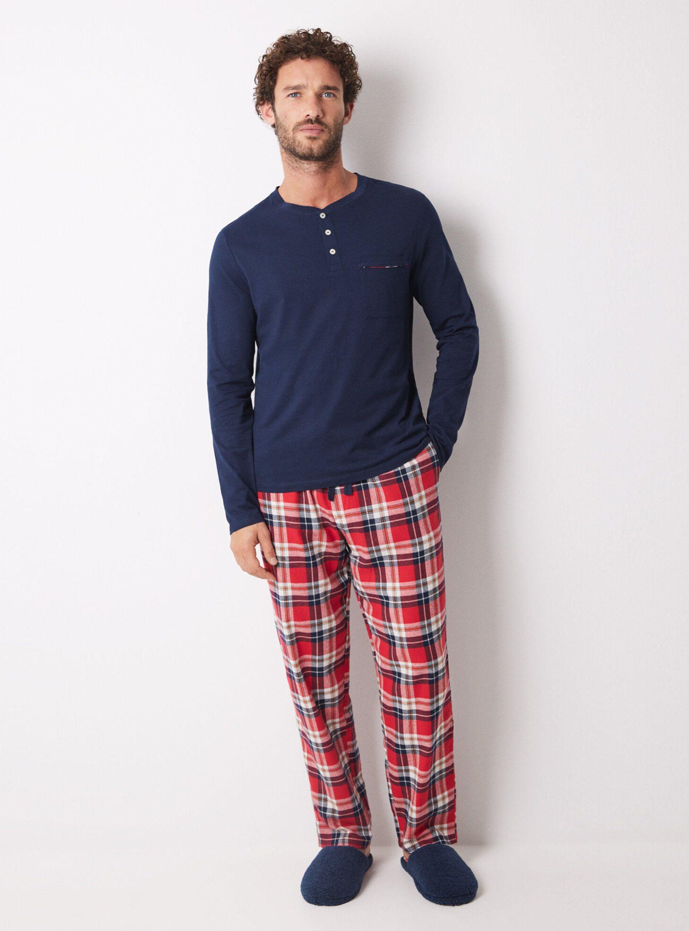 Pijama Cuadros Algodón-0