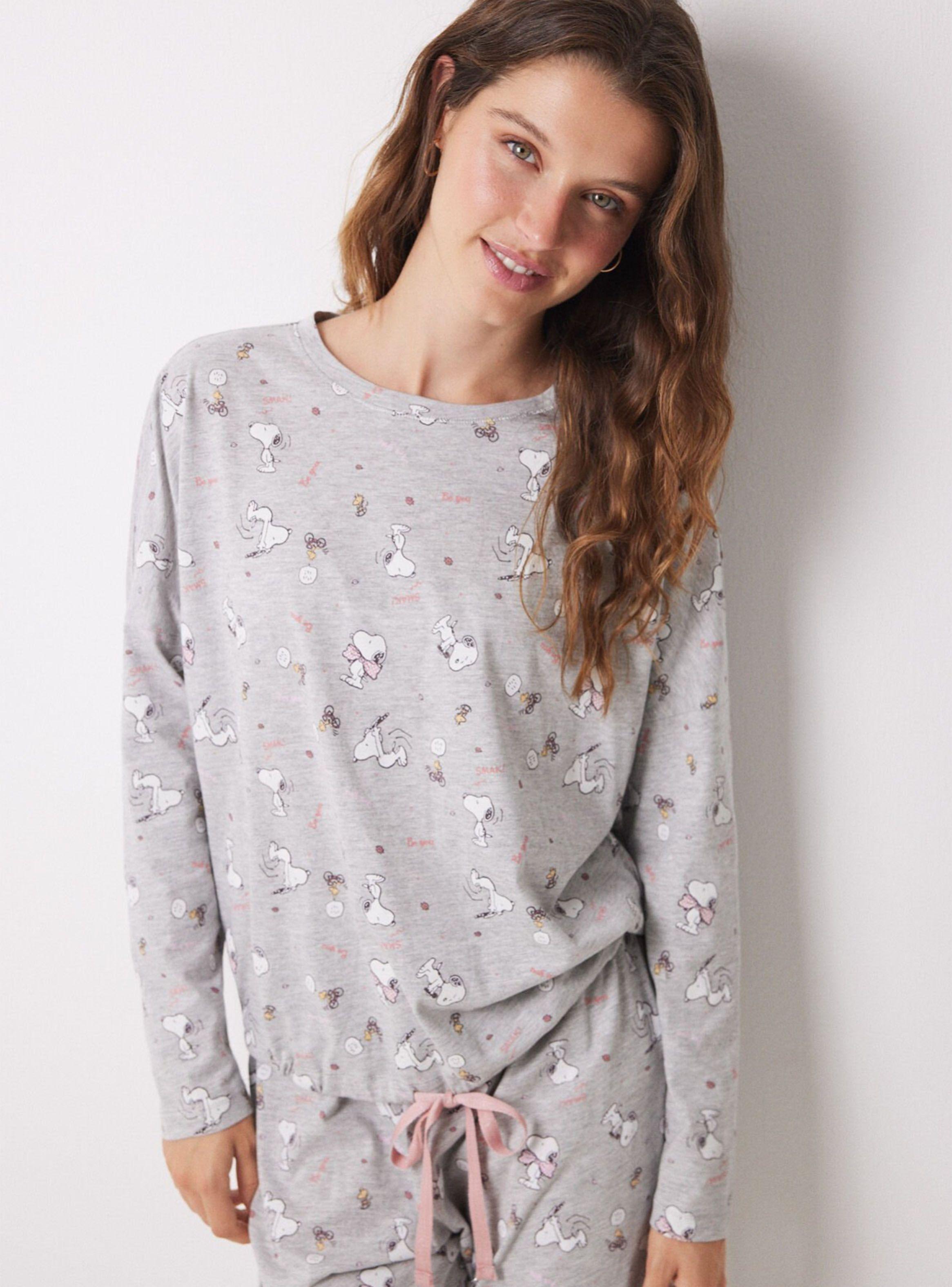Pijama Largo Algodón Diseño Snoopy Color-4