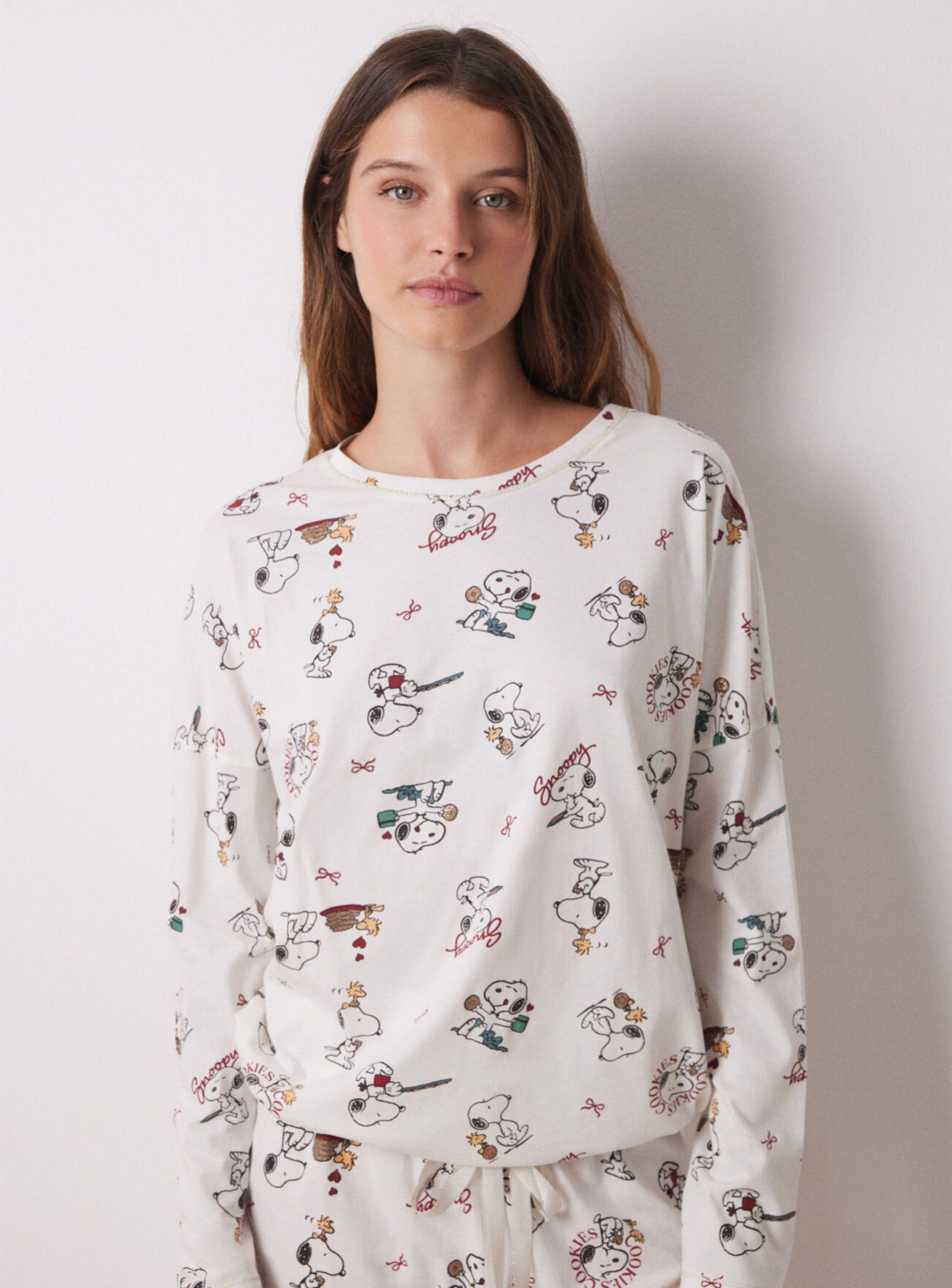 Pijama Largo Algodón Snoopy Mini Full Print-2