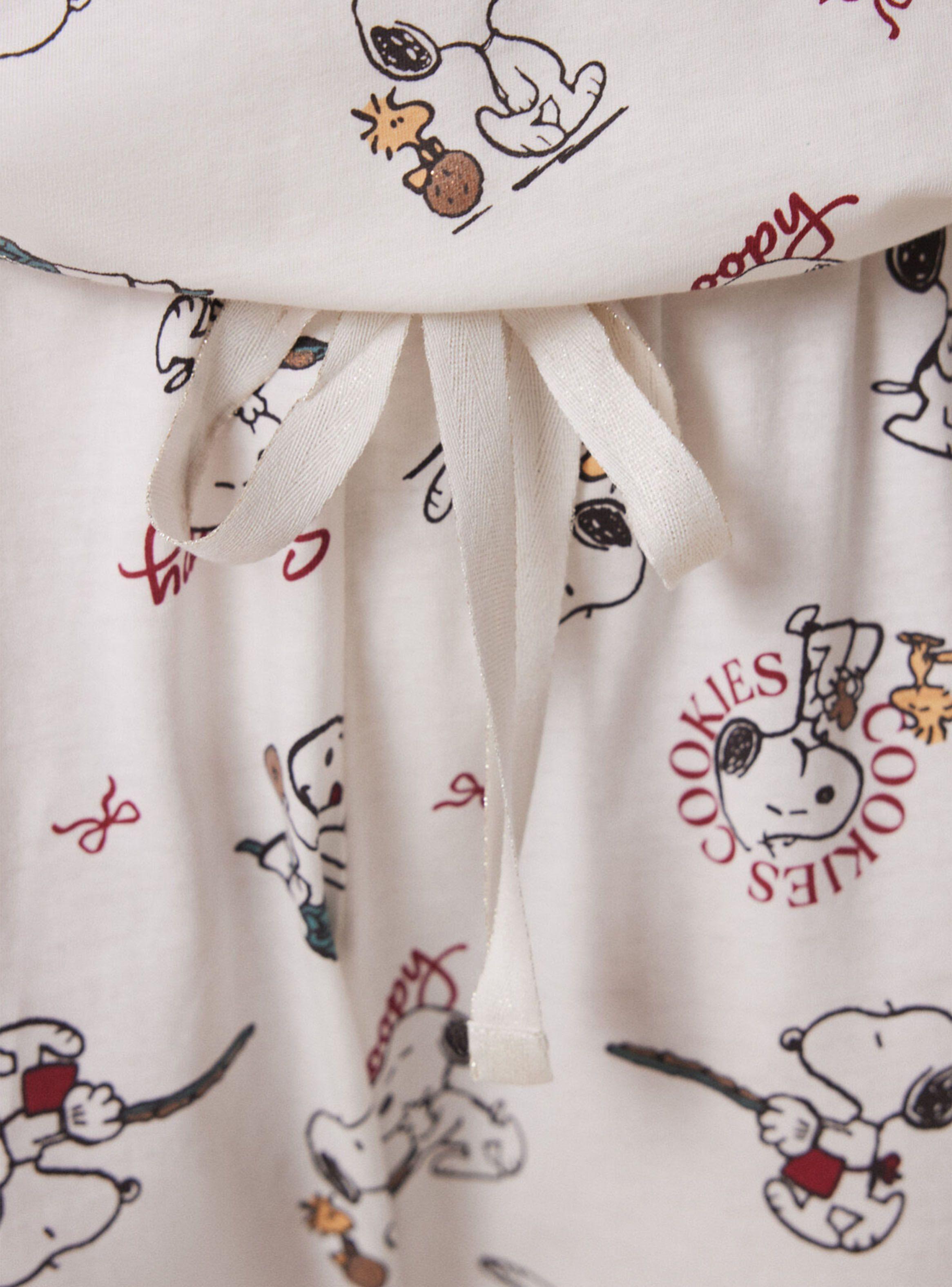 Pijama Largo Algodón Snoopy Mini Full Print-4