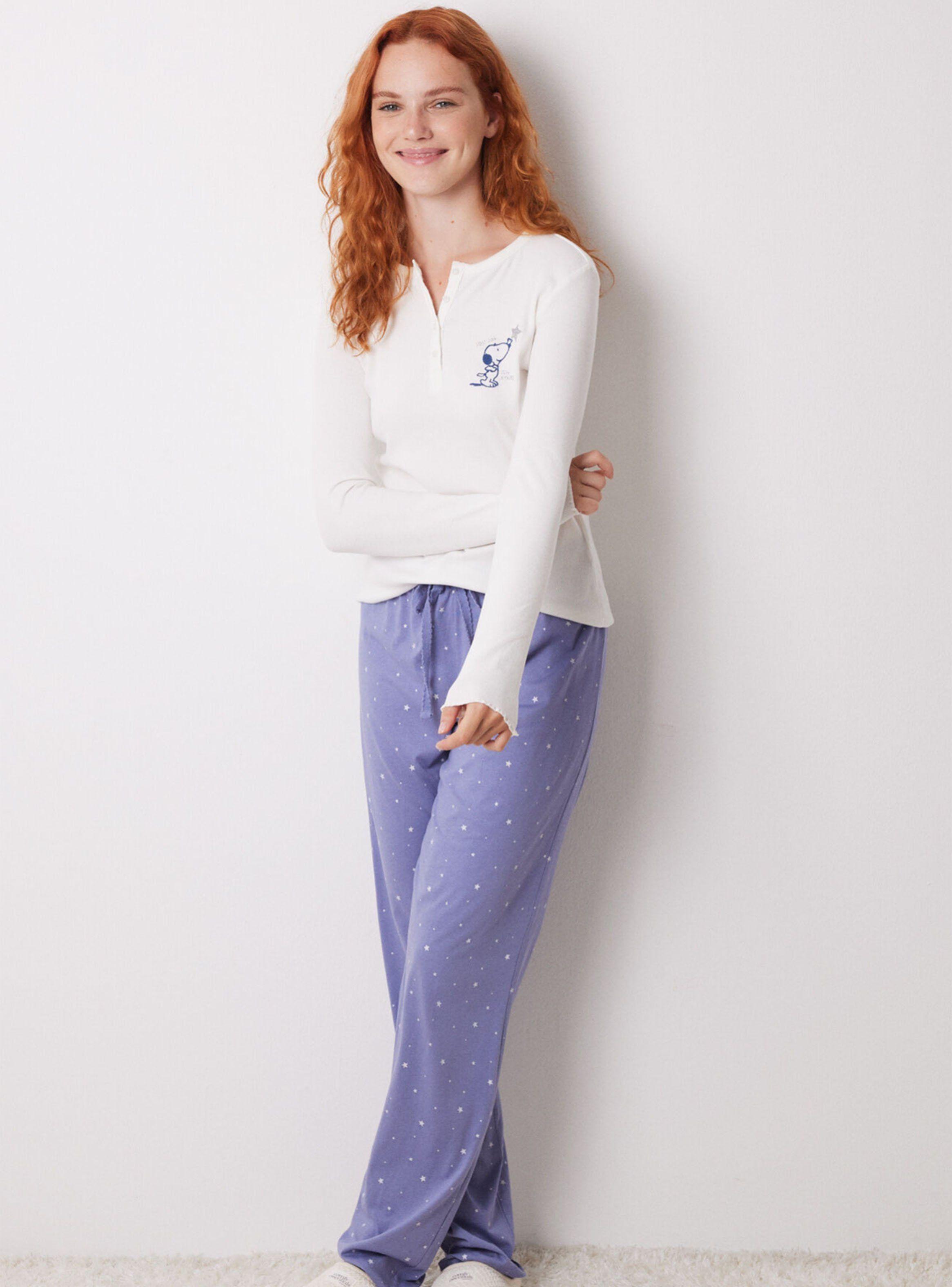 Pijama Largo Algodón Snoopy Star-0
