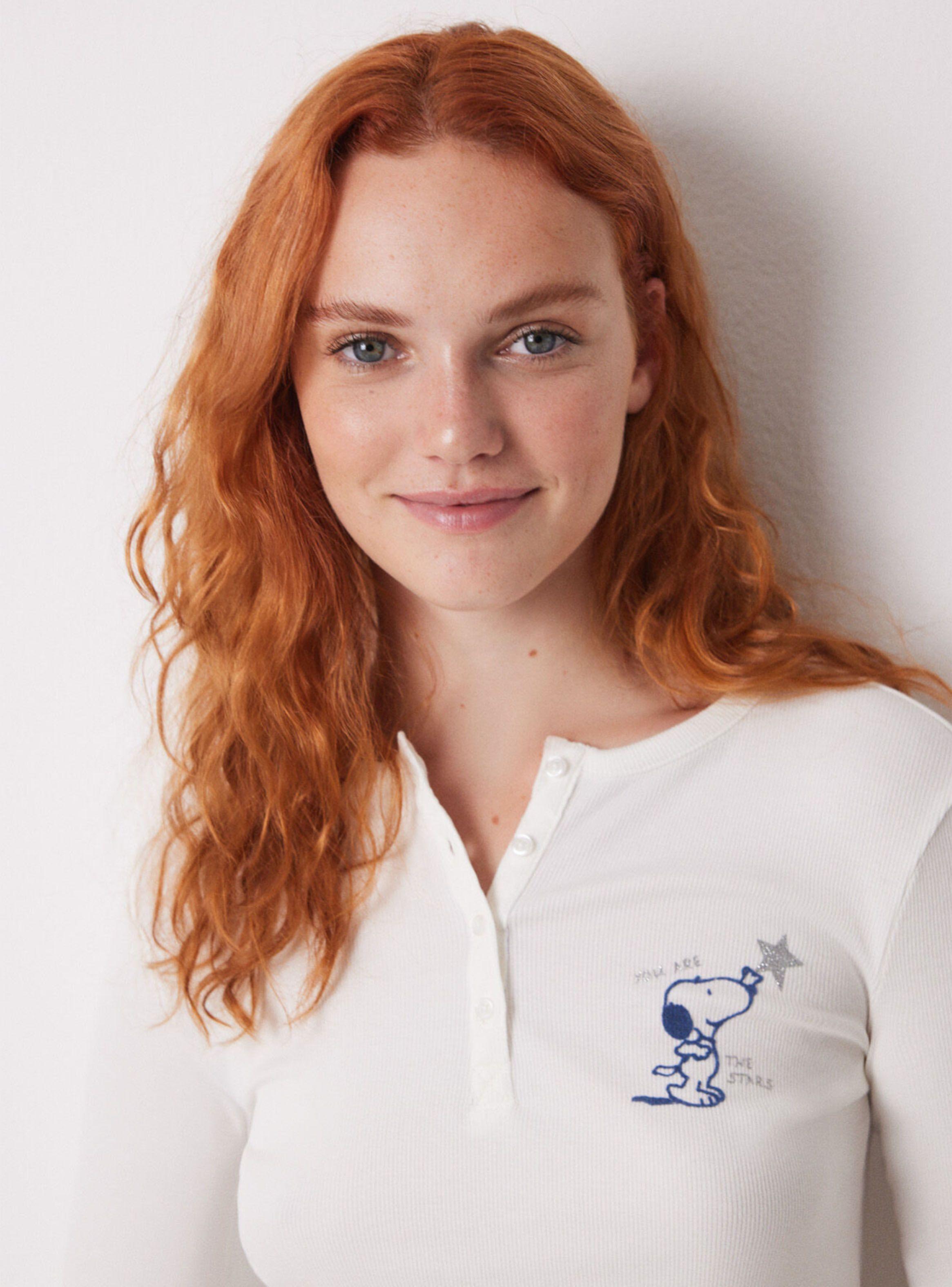 Pijama Largo Algodón Snoopy Star-4