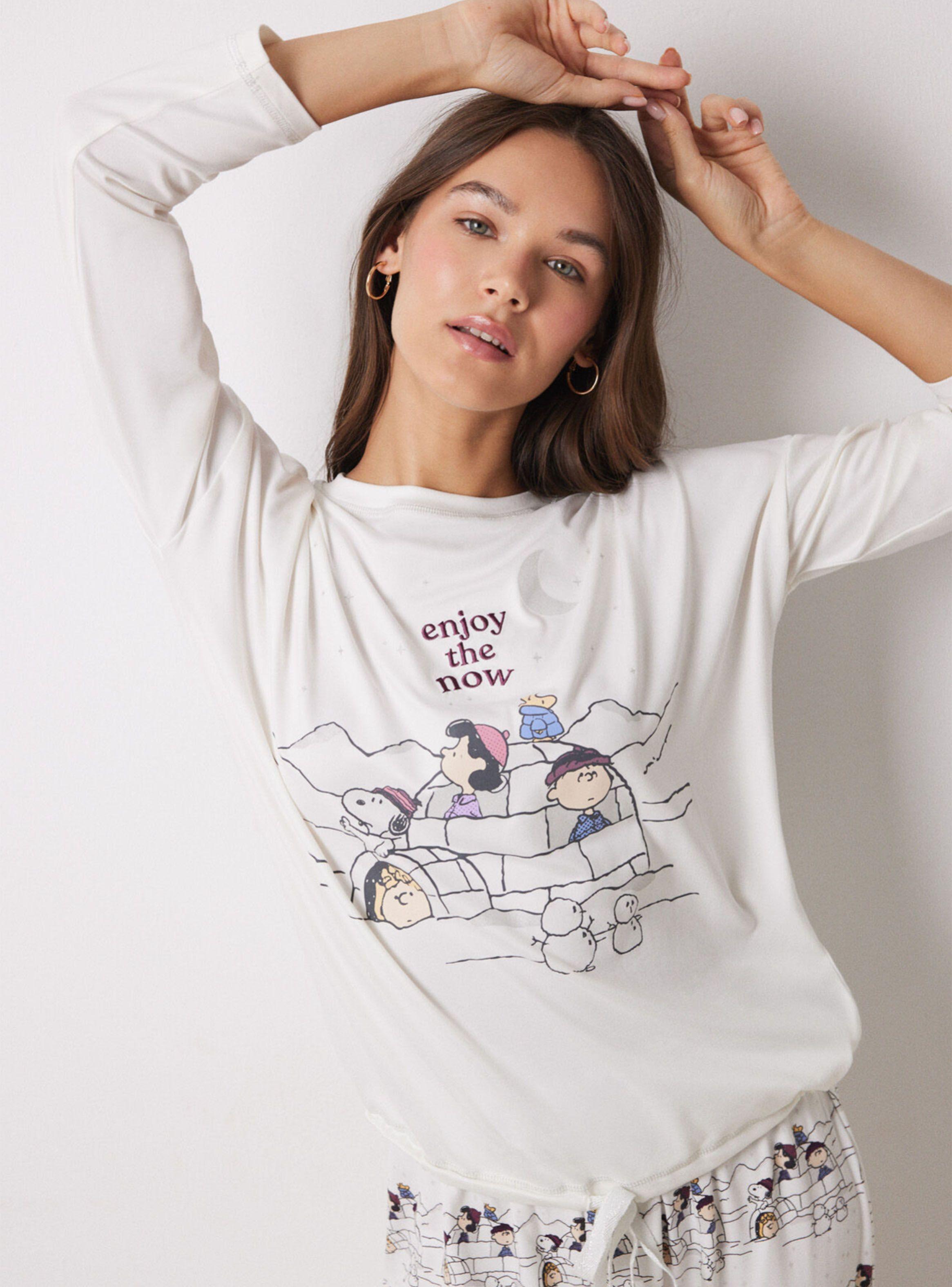 Pijama Largo Punto Snoopy-3