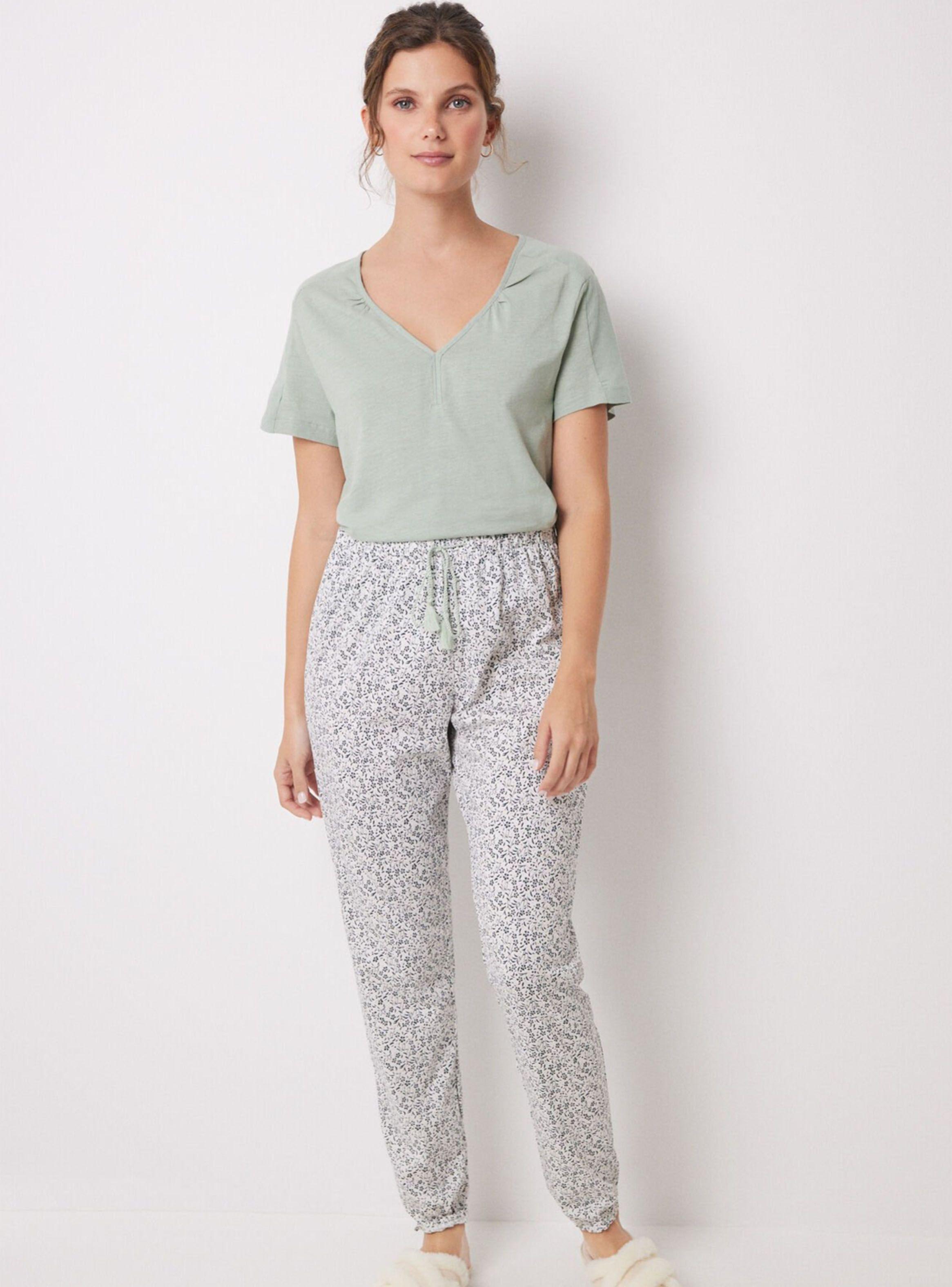 Pantalón Skinny Algodón Print Flores-3
