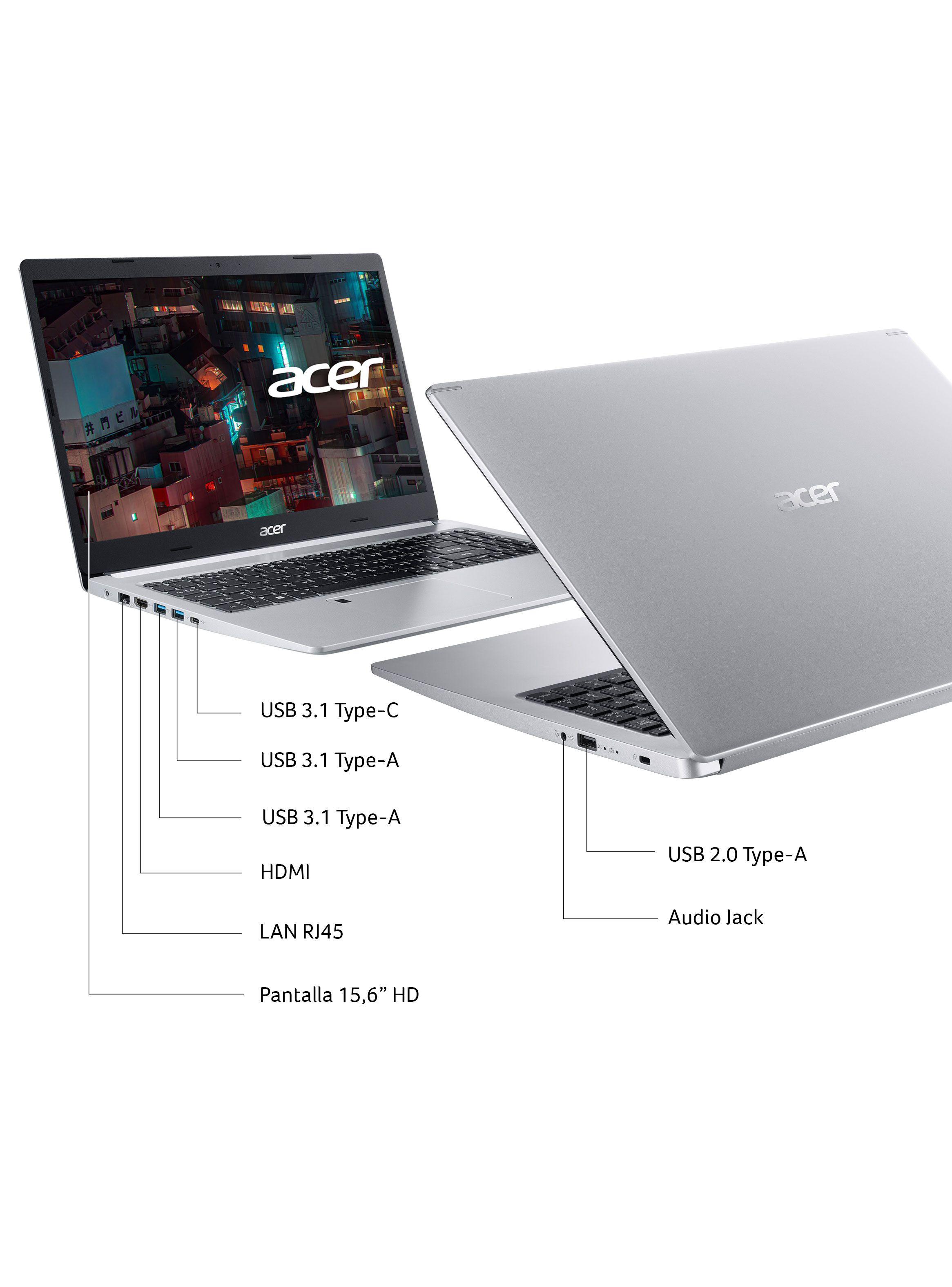 Notebook Aspire 5 A515-54-32WP-1 Intel Core i3 10110U Intel UHD Graphics Compartida 12GB RAM 1TB HDD 7mm SATA + 128GB SSD 15.6"-2