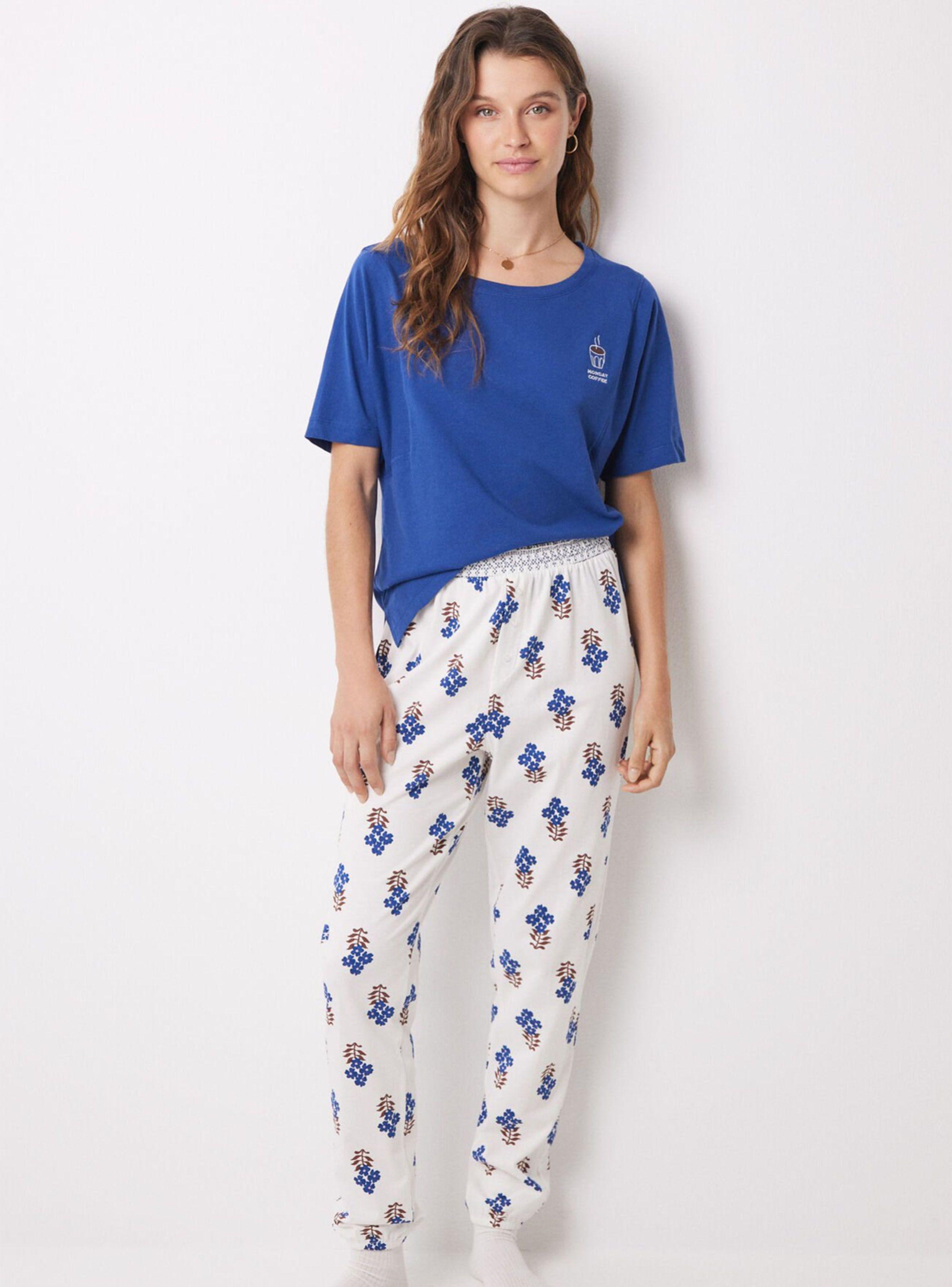 Pantalón Largo 100% Algodón Skinny Flores-4