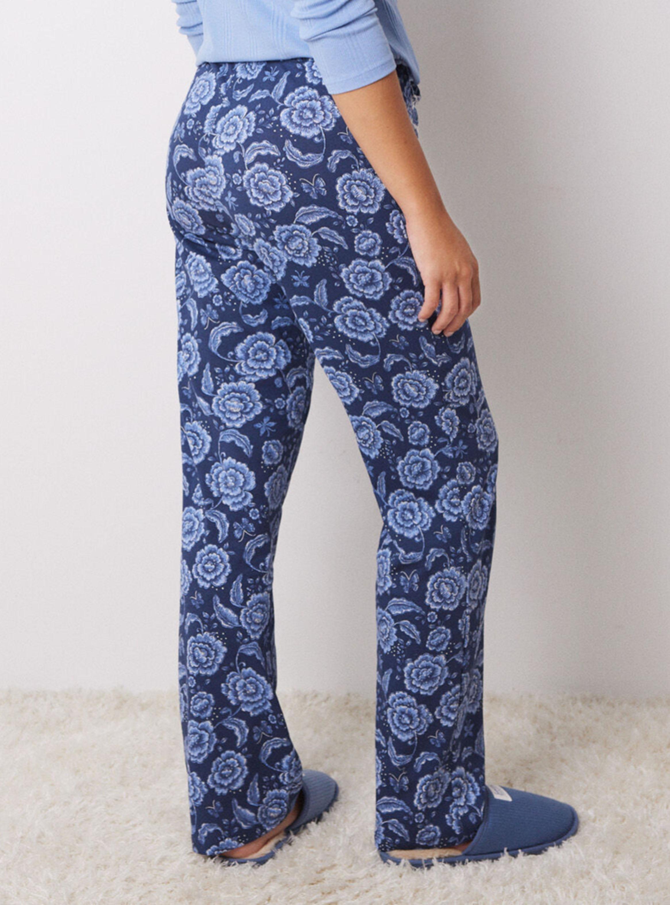 Pantalón Pijama Largo Flores-1