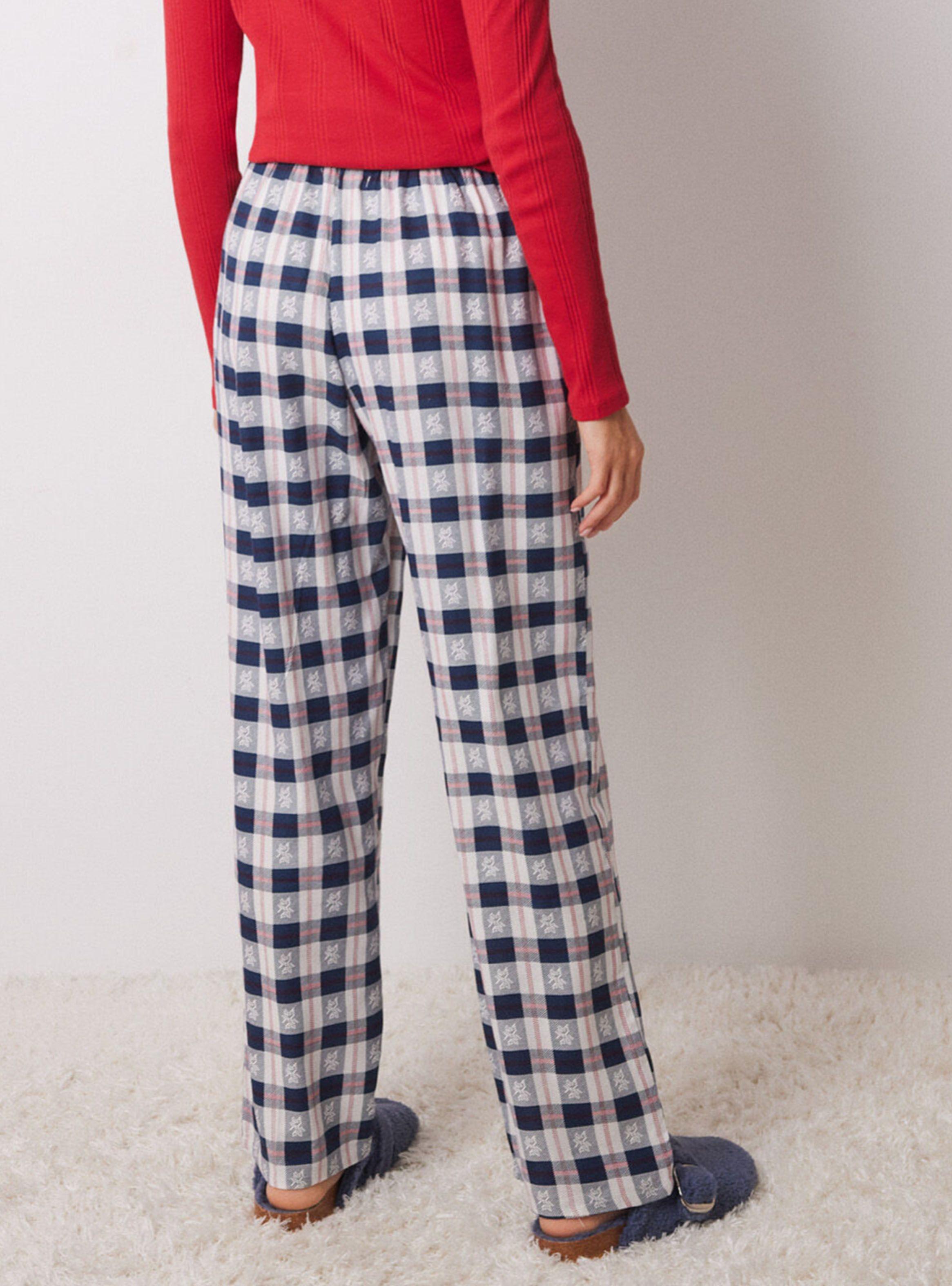 Pantalón Pijama Cuadros Azul-1
