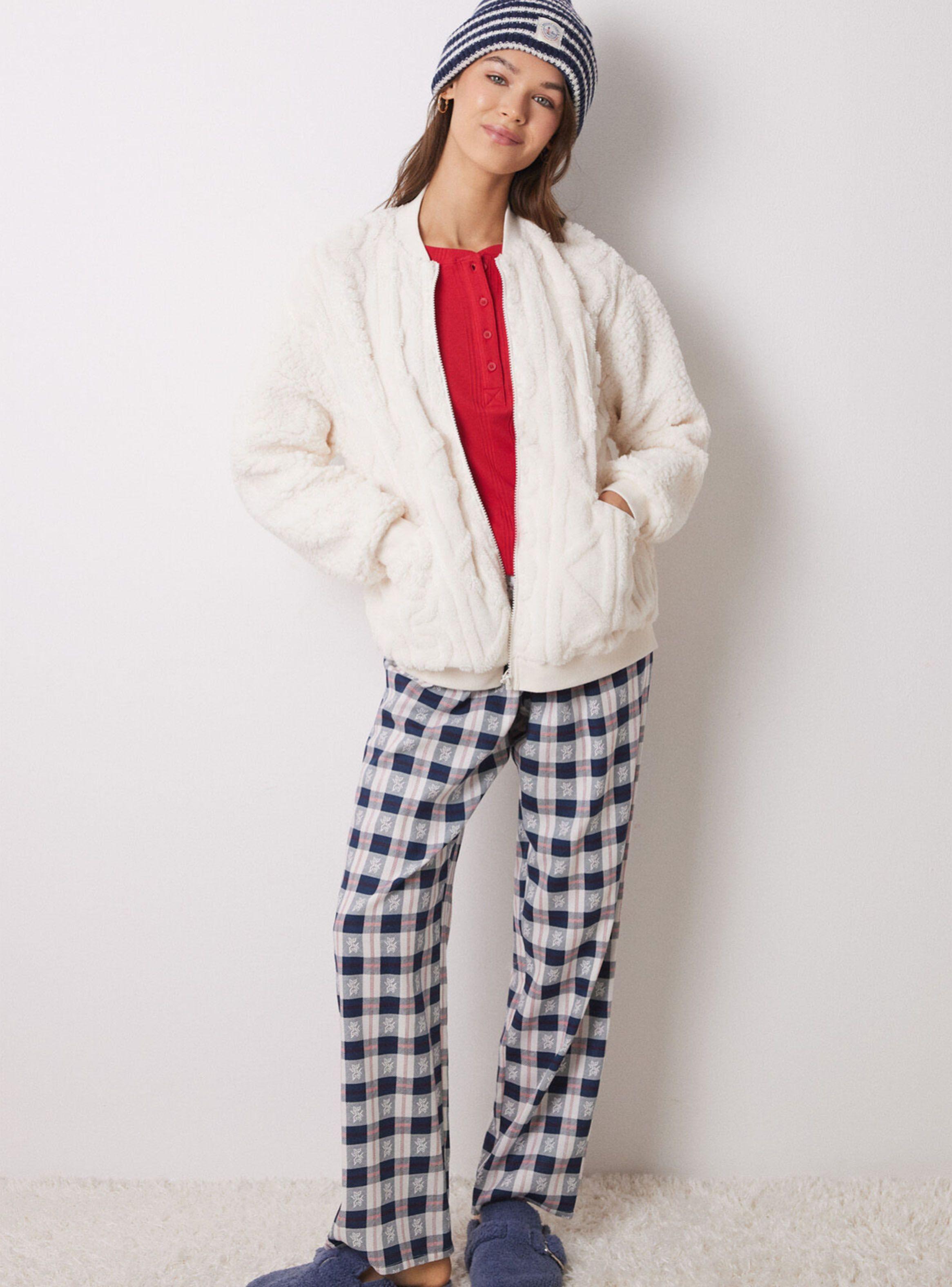 Pantalón Pijama Cuadros Azul-3
