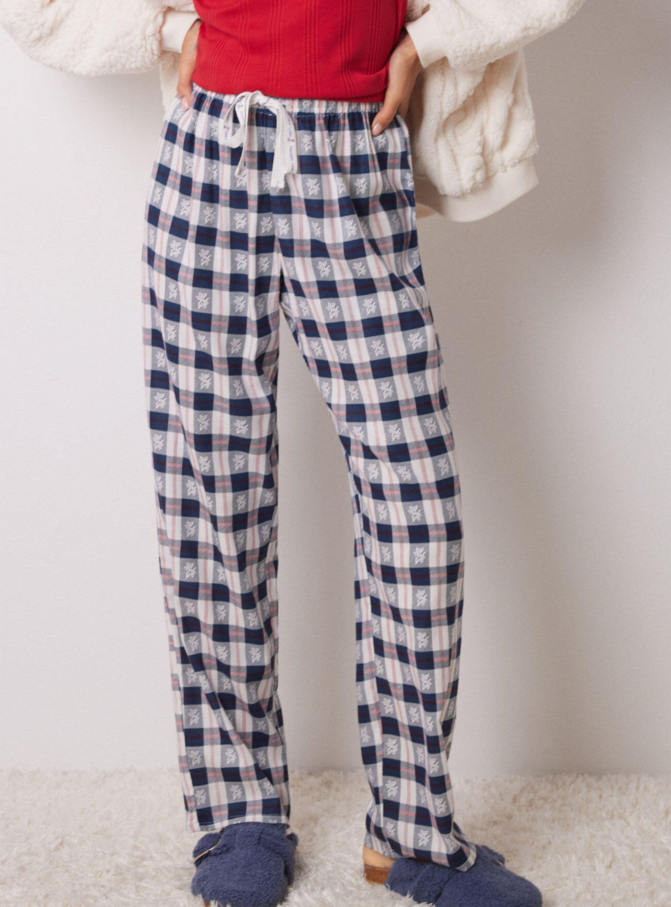 Pantalón Pijama Cuadros Azul-0