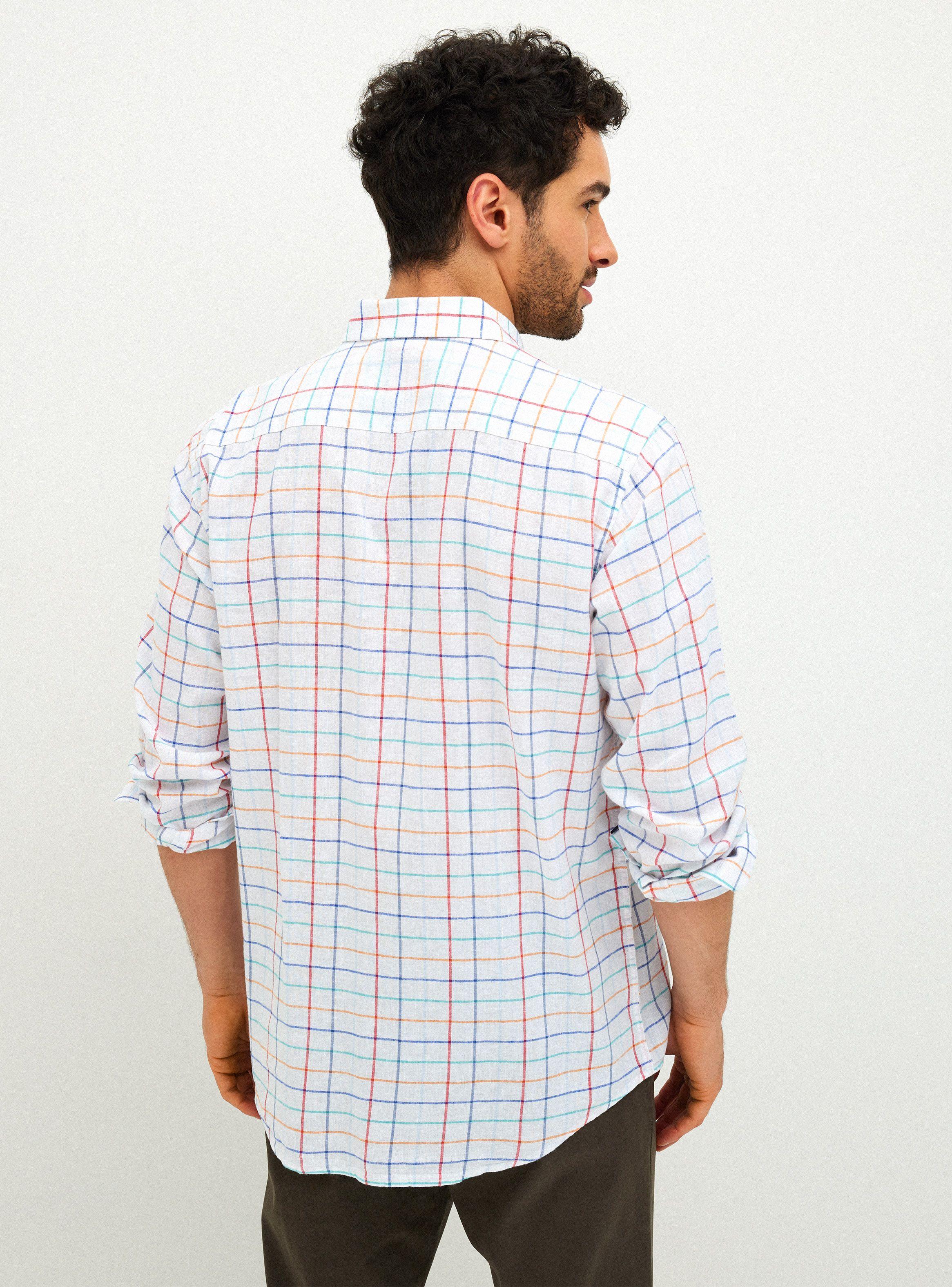 Camisa Algdón Lino Cuadros-1