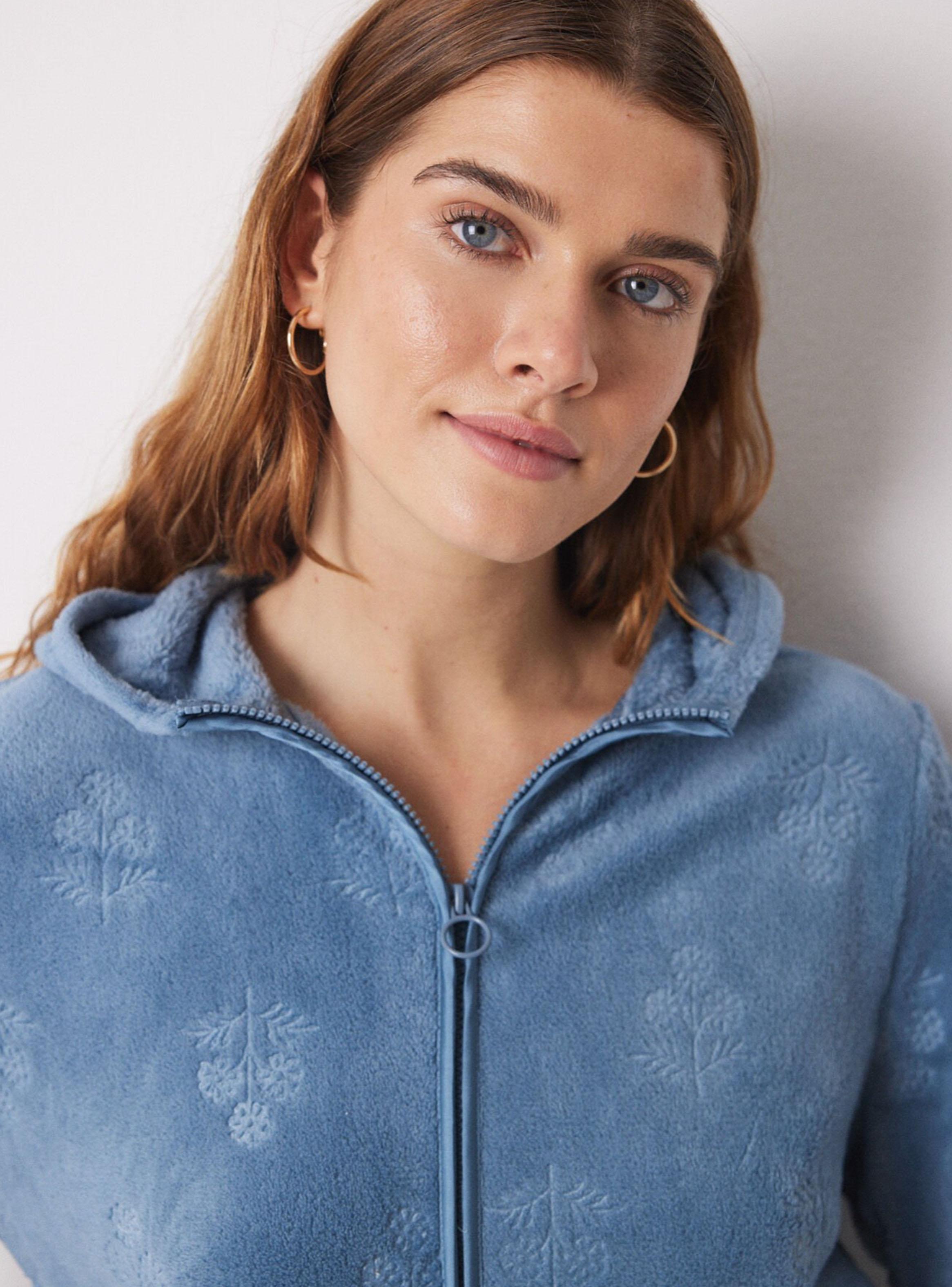 Bata Corta Polar Flores-2