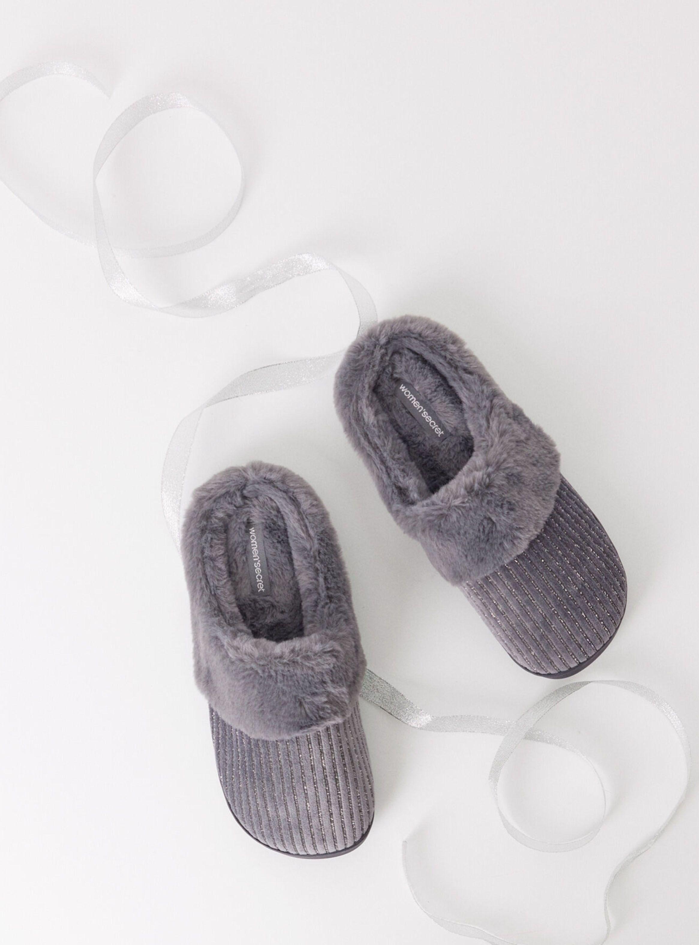Pantuflas Pelo Lurex-2