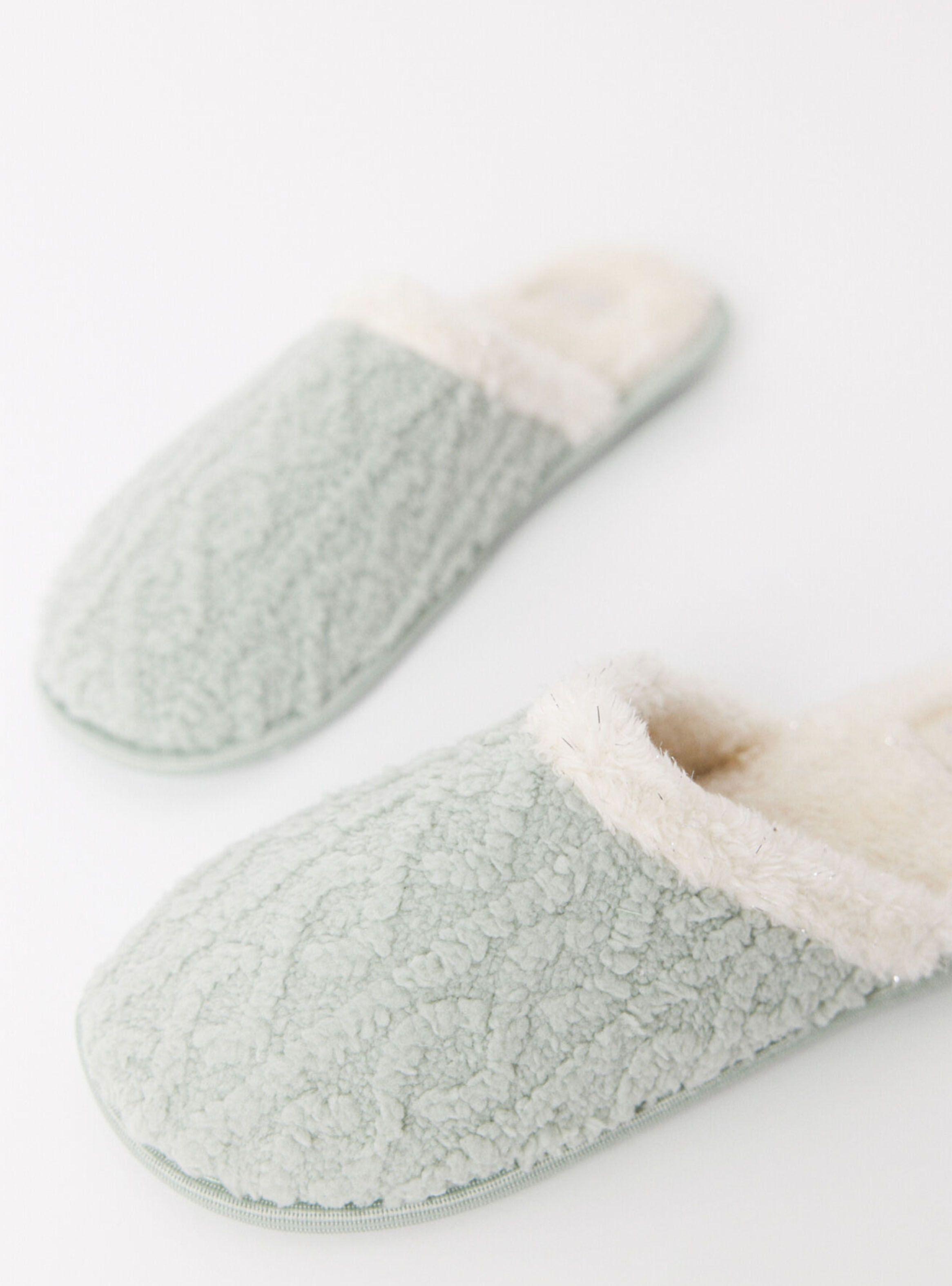 Pantuflas Tejido Pelo-2