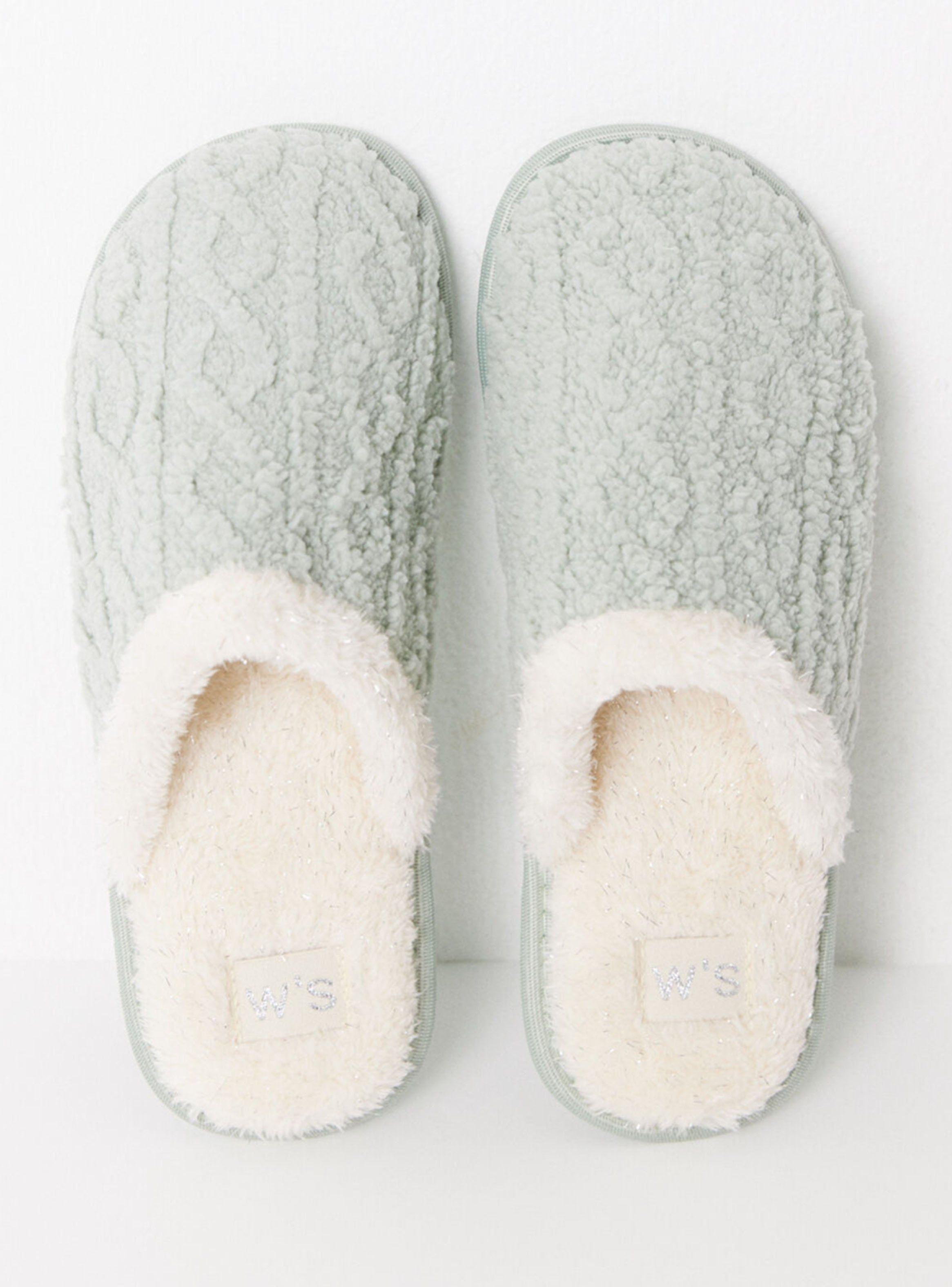 Pantuflas Tejido Pelo-3