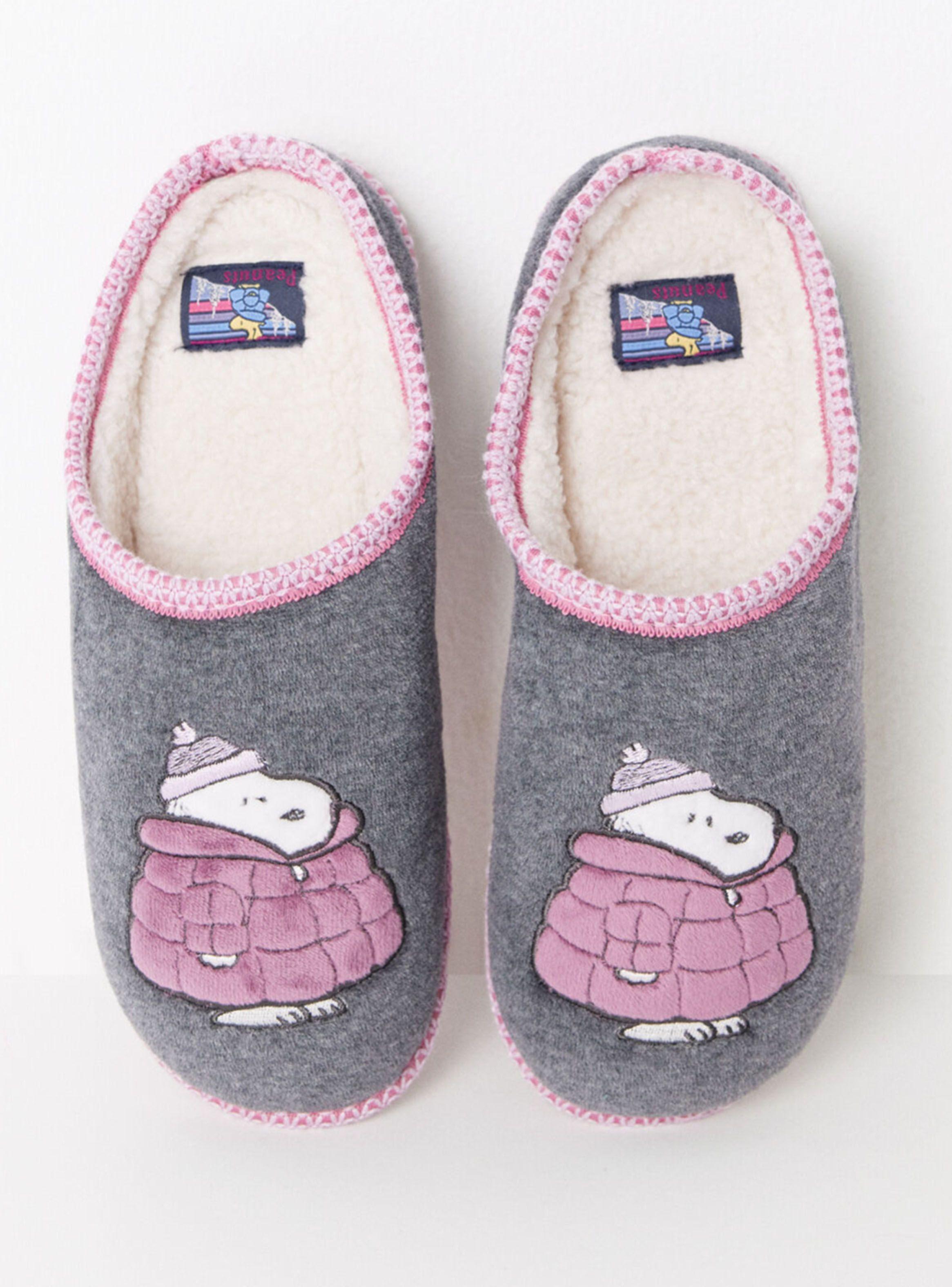 Pantuflas Snoopy Borde Color-2