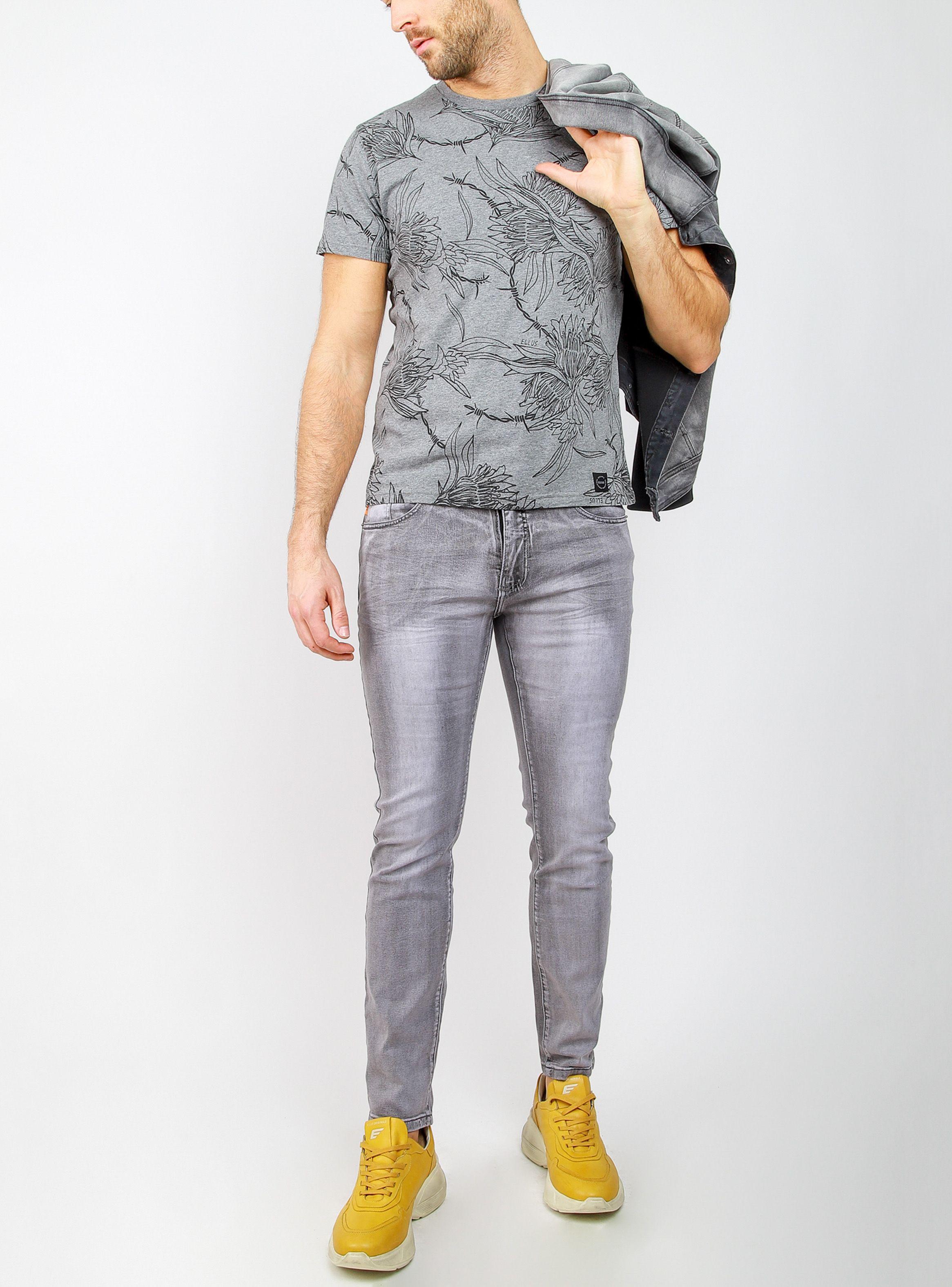 Jeans Gris Skinny 6-3