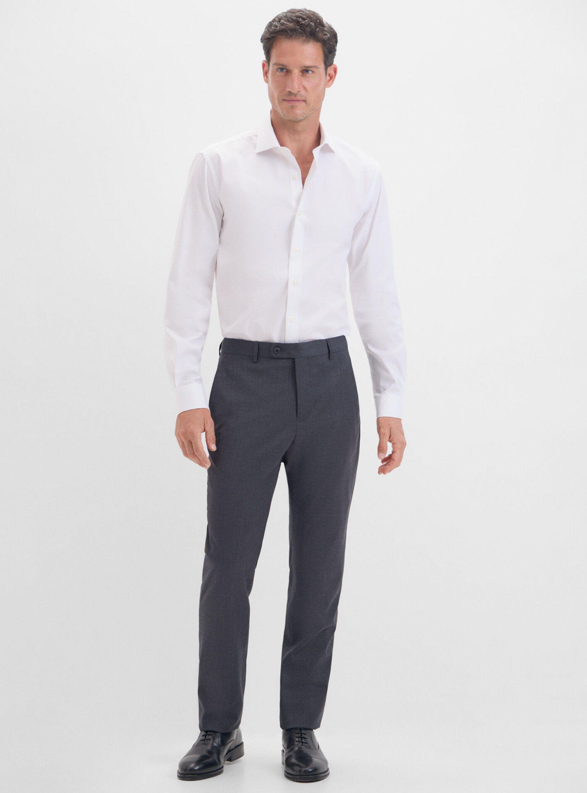 Camisa Vestir Pinpoint Liso Fácil Plancha-3