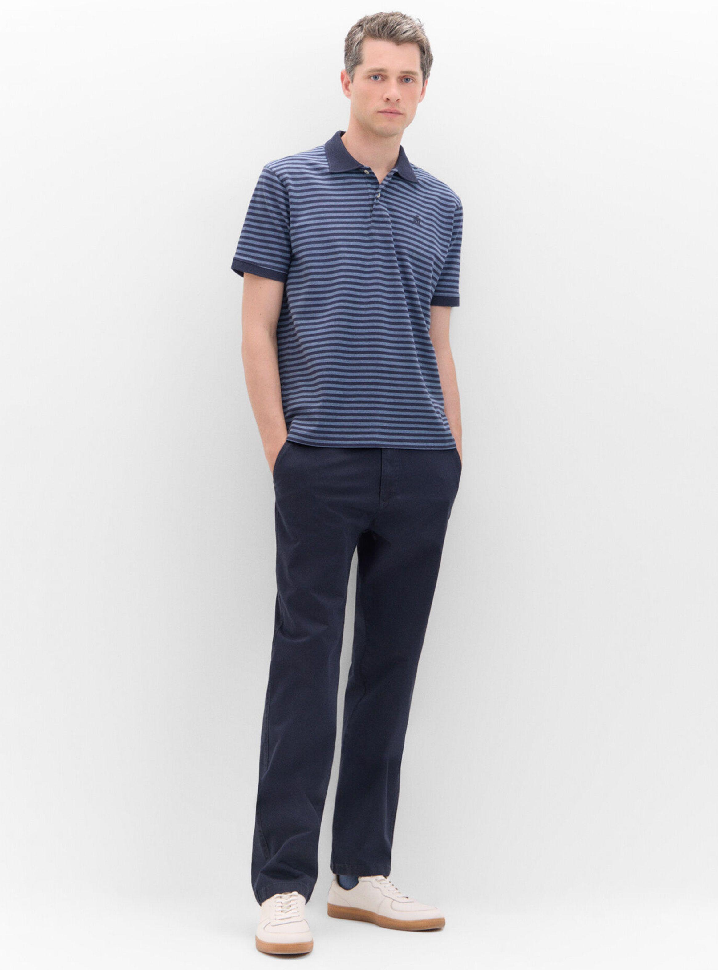 Polo Oxford de Rayas Cuello Contraste-3