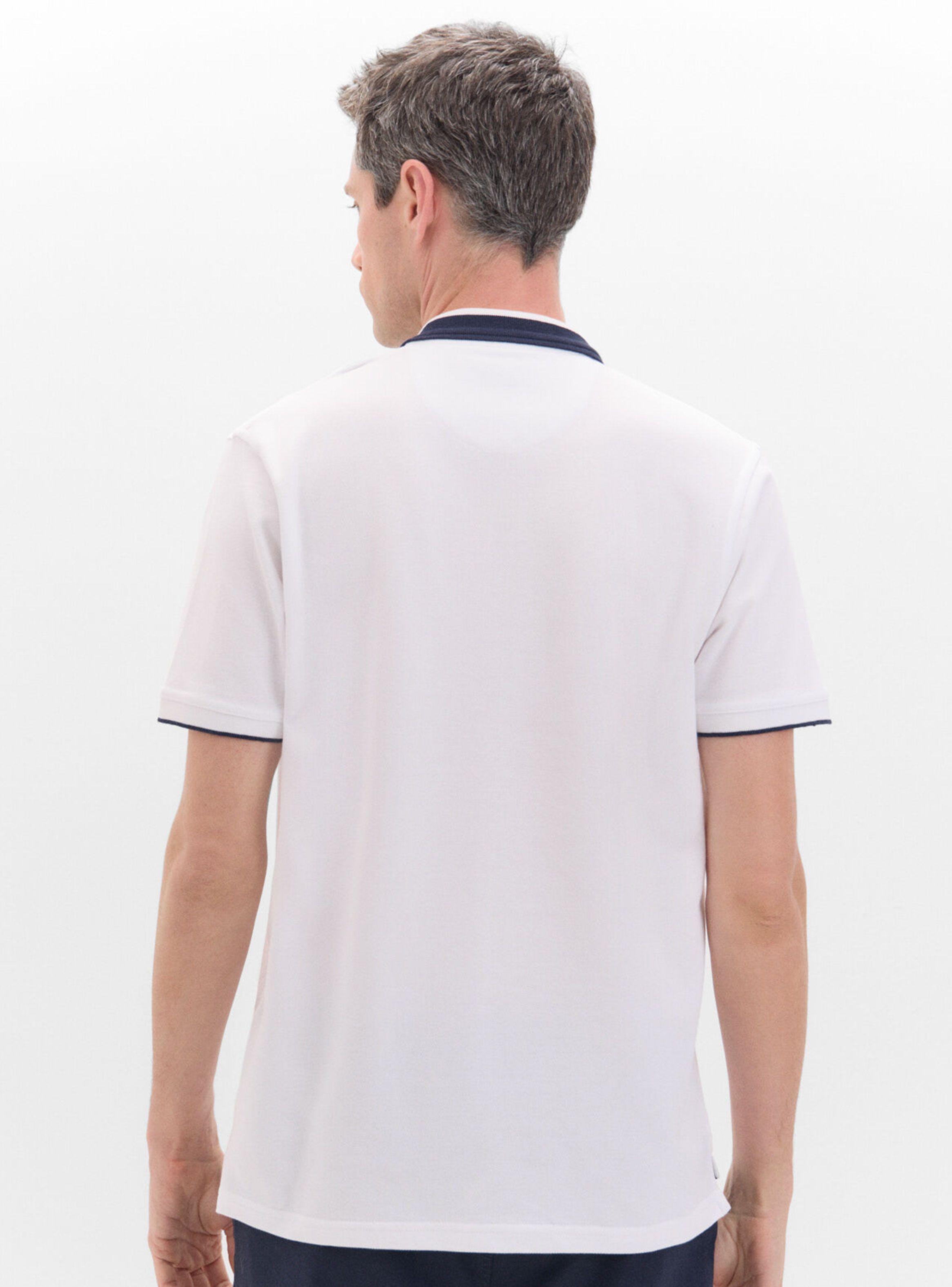 Polera Piqué Oxford Liso Cuello Contraste-2