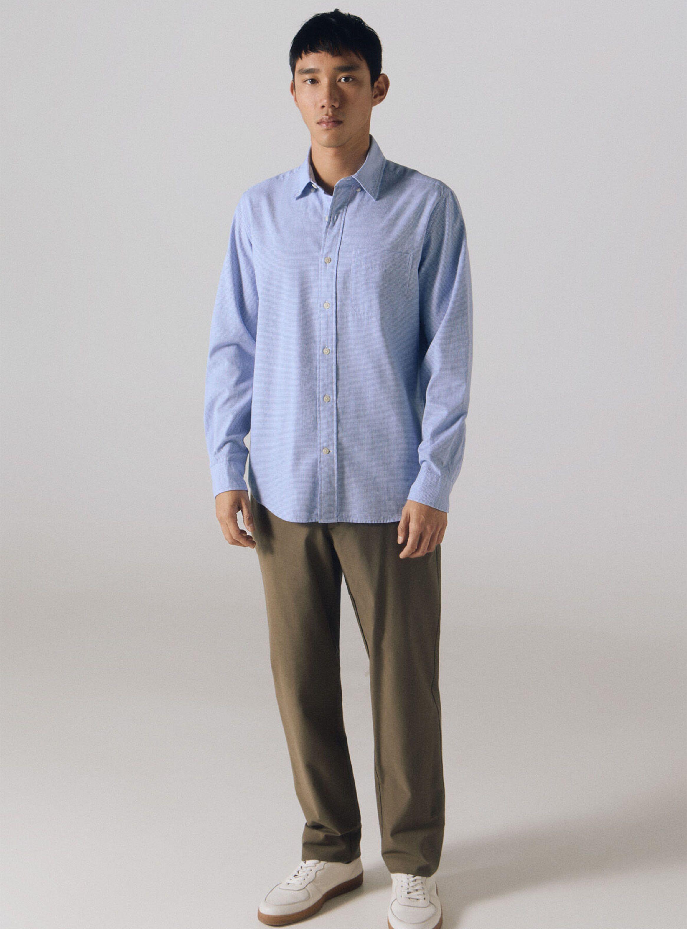 Camisa Twill Print Cuadros-4