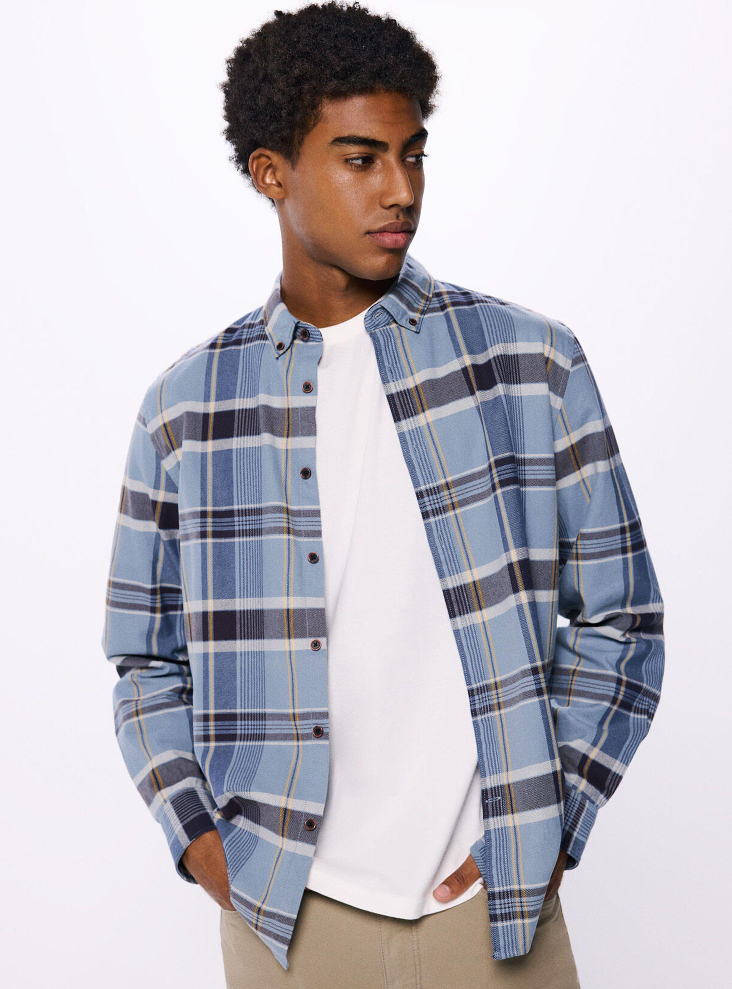 Camisa Cuadros Manga Larga-0