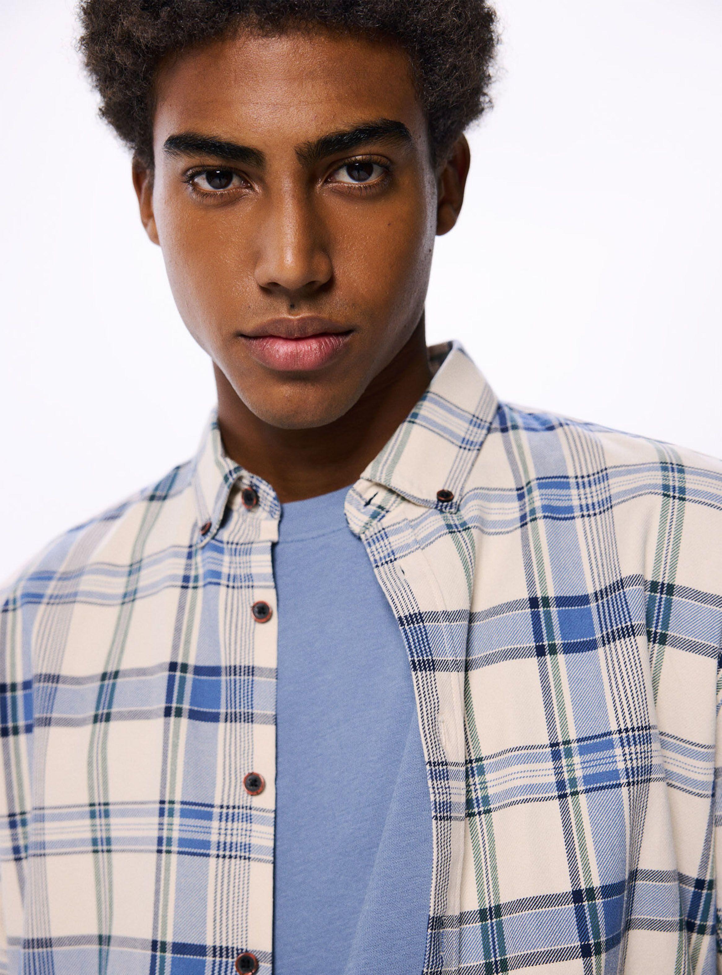 Camisa Cuadros Manga Larga-2