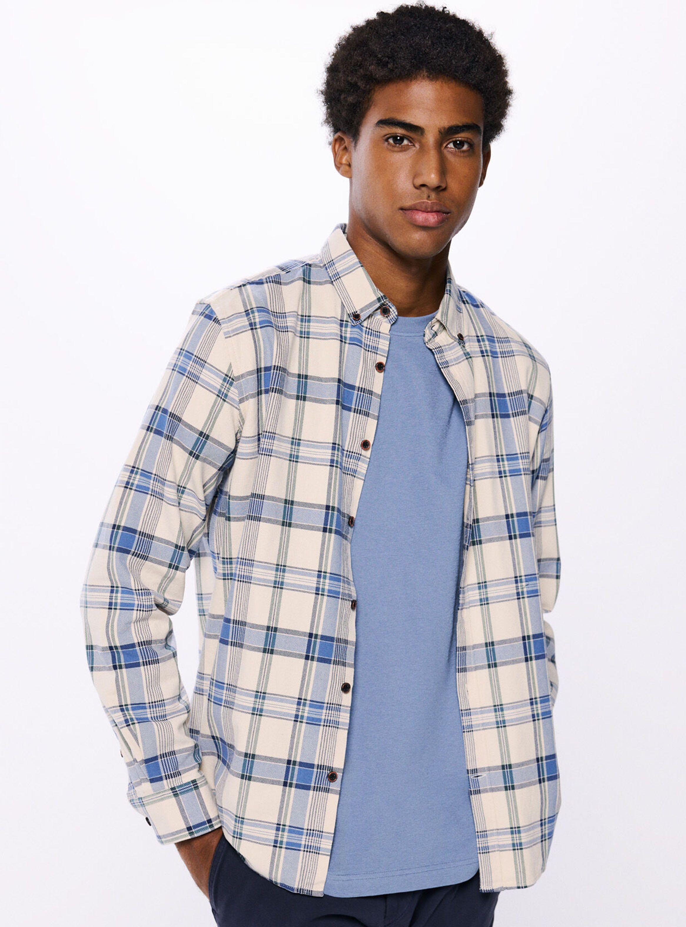 Camisa Cuadros Manga Larga-0