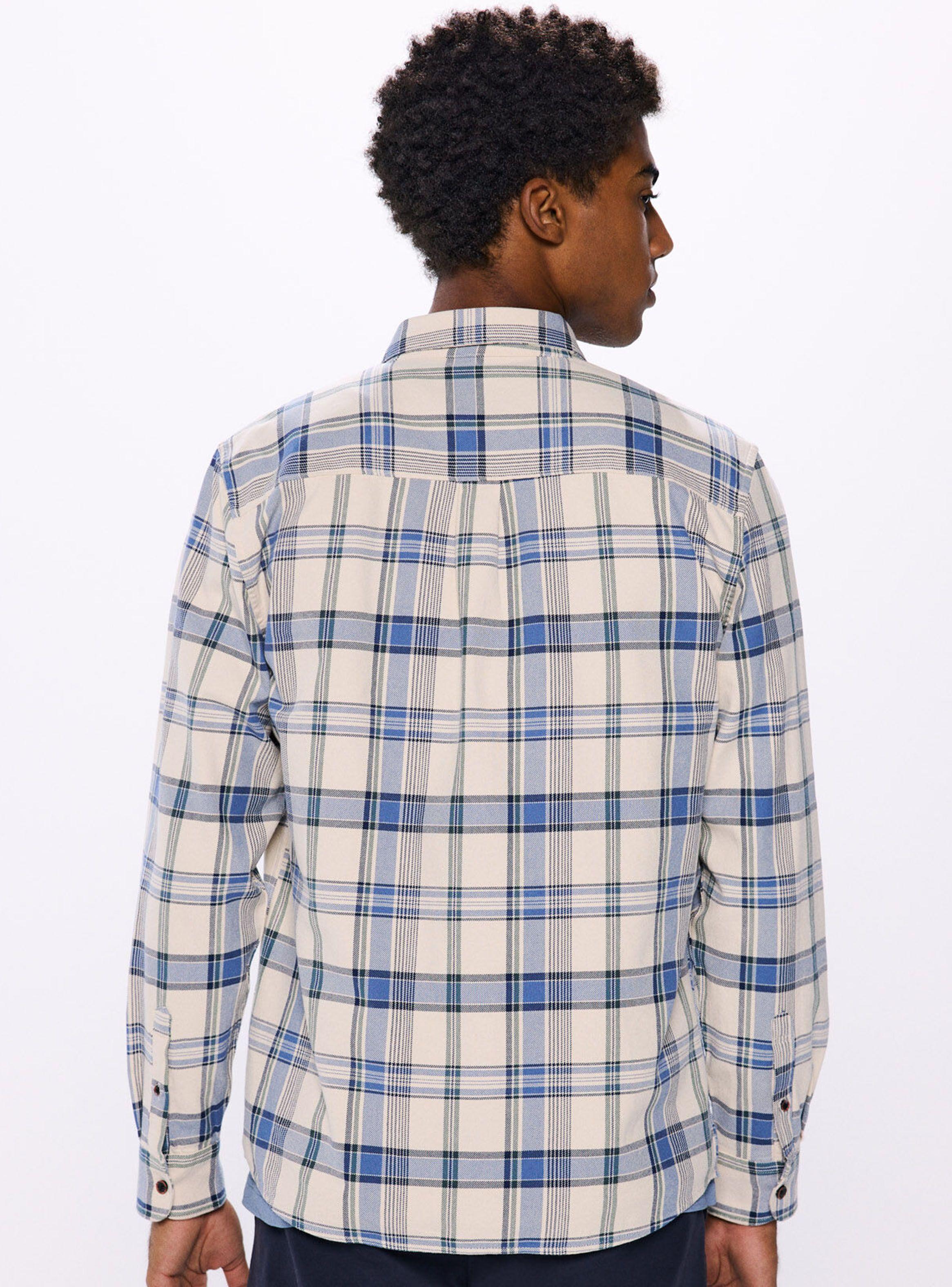 Camisa Cuadros Manga Larga-1
